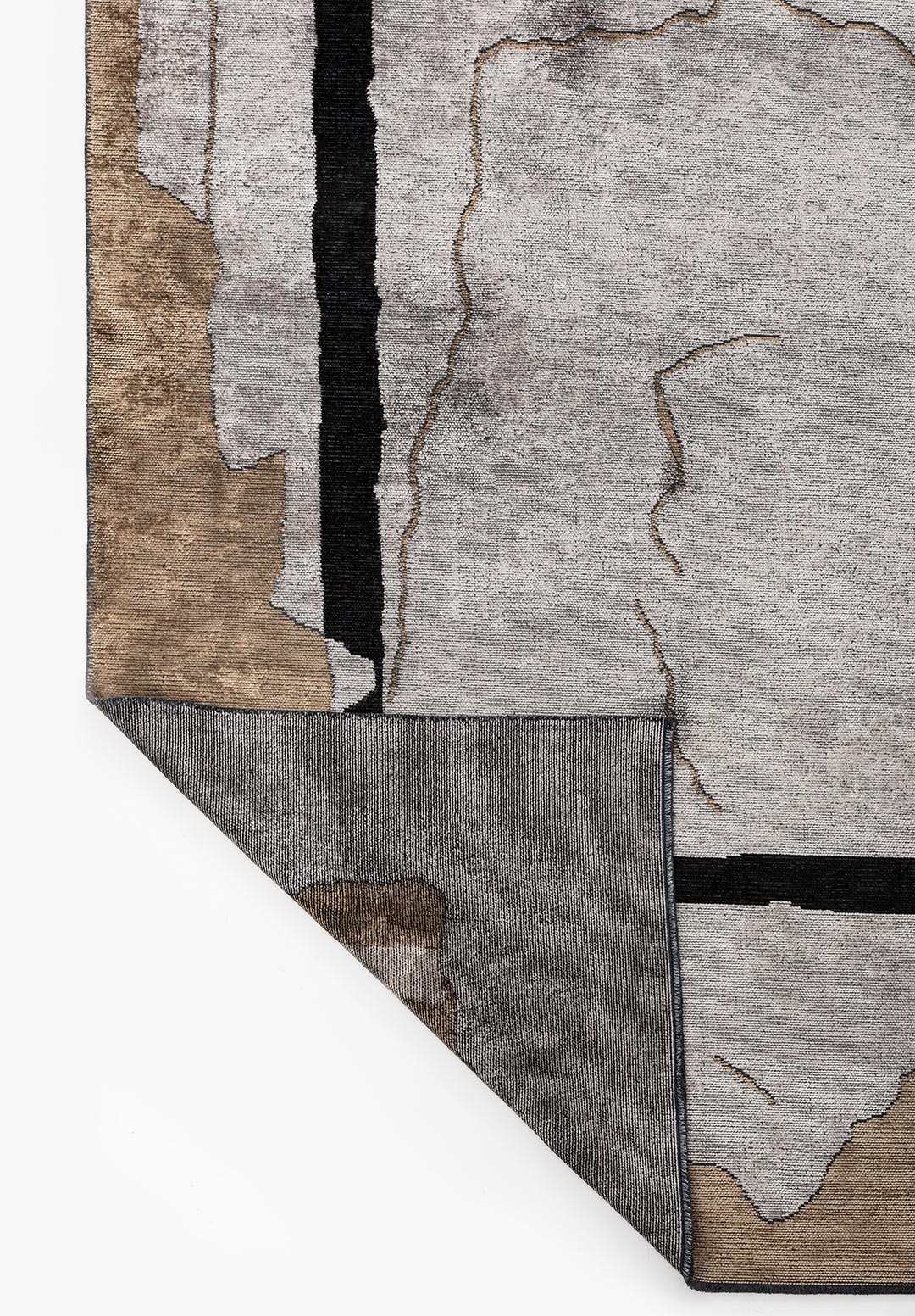 SALAMANCA BLACK - DARK BEIGE - LIGHT GREY RUG - 3