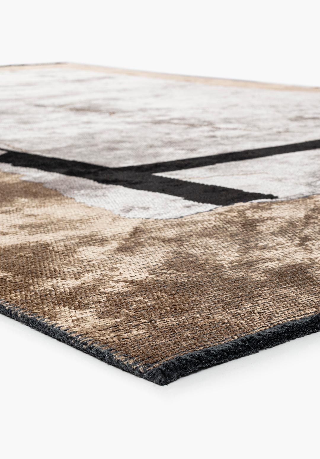 SALAMANCA BLACK - DARK BEIGE - LIGHT GREY RUG - 4
