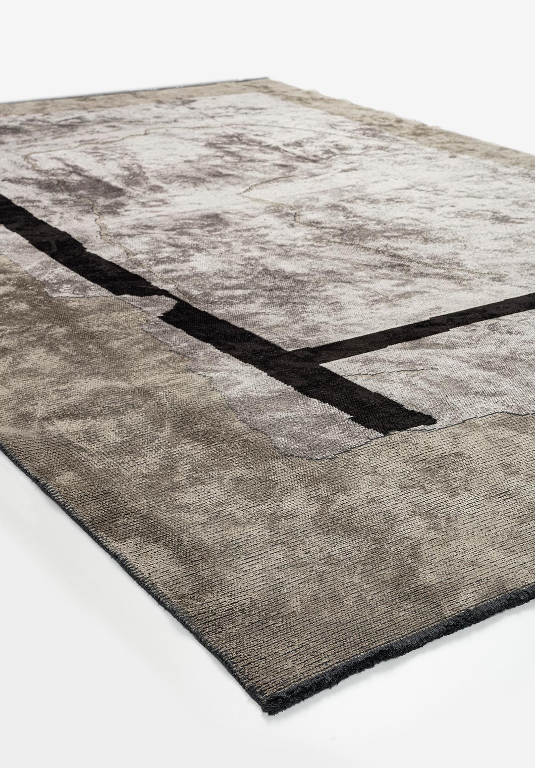 SALAMANCA BLACK - GREY - LIGHT GREY RUG - 4