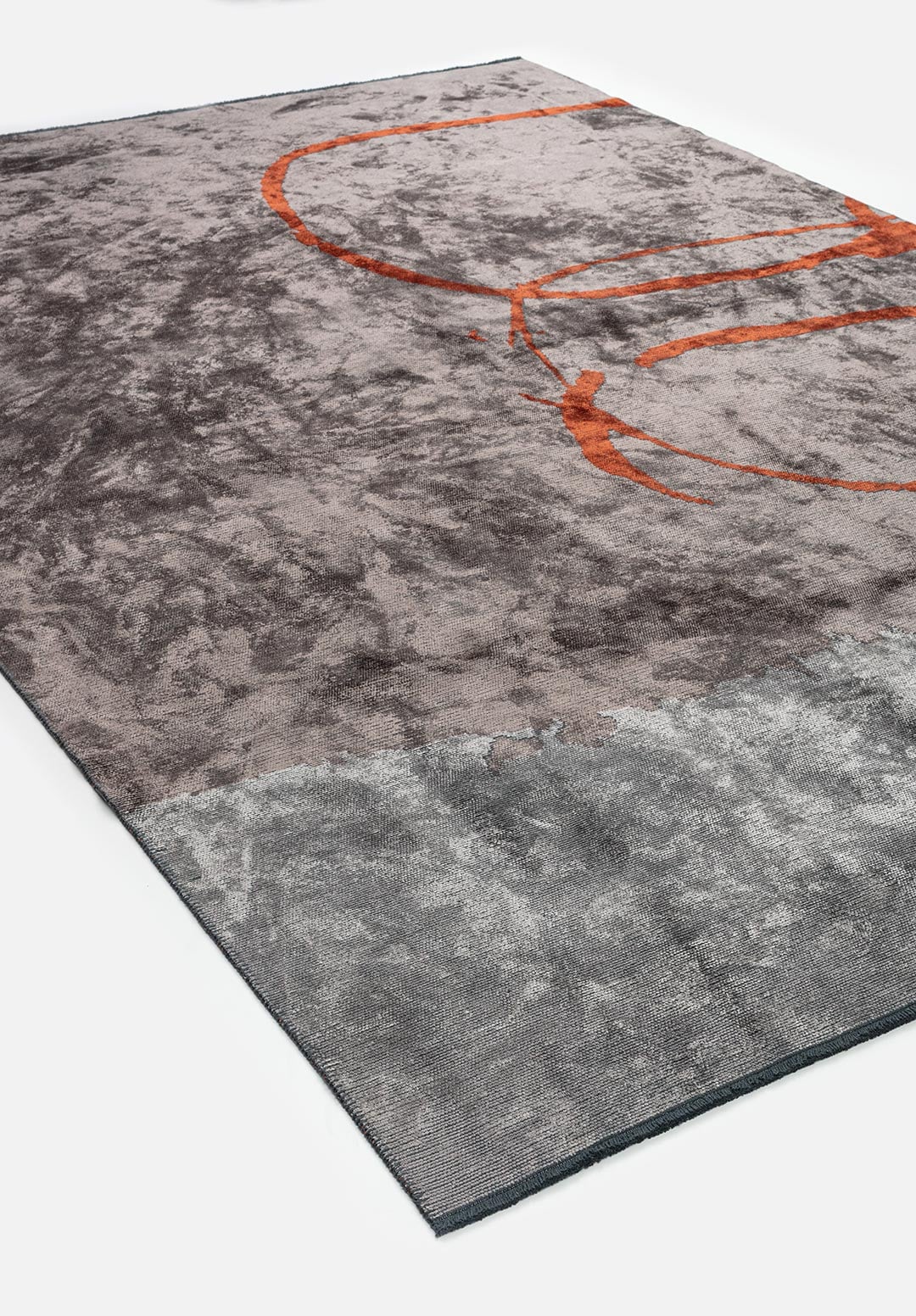 MUNICH DARK GREY - LIGHT GREY - RUST RUG - 4