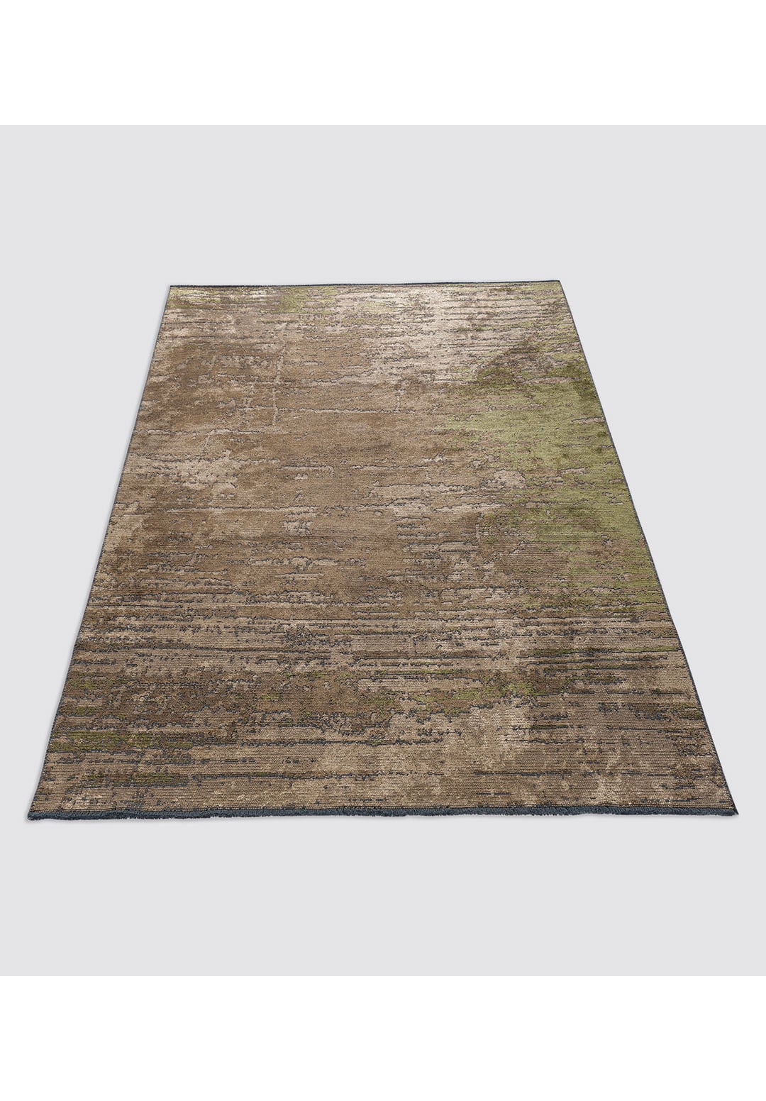 VOLOS GREEN - LIGHT BROWN - DARK BEIGE RUG - 6