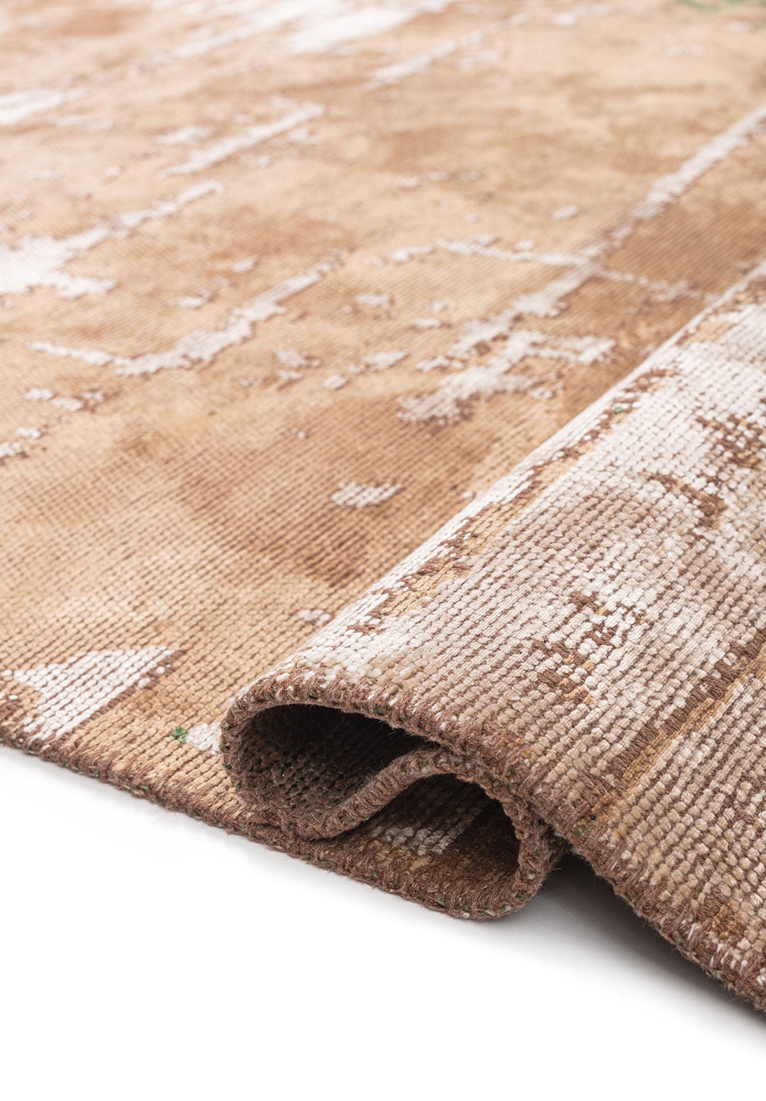 VOLOS FOREST GREEN - DARK BEIGE - BONE RUG - 2
