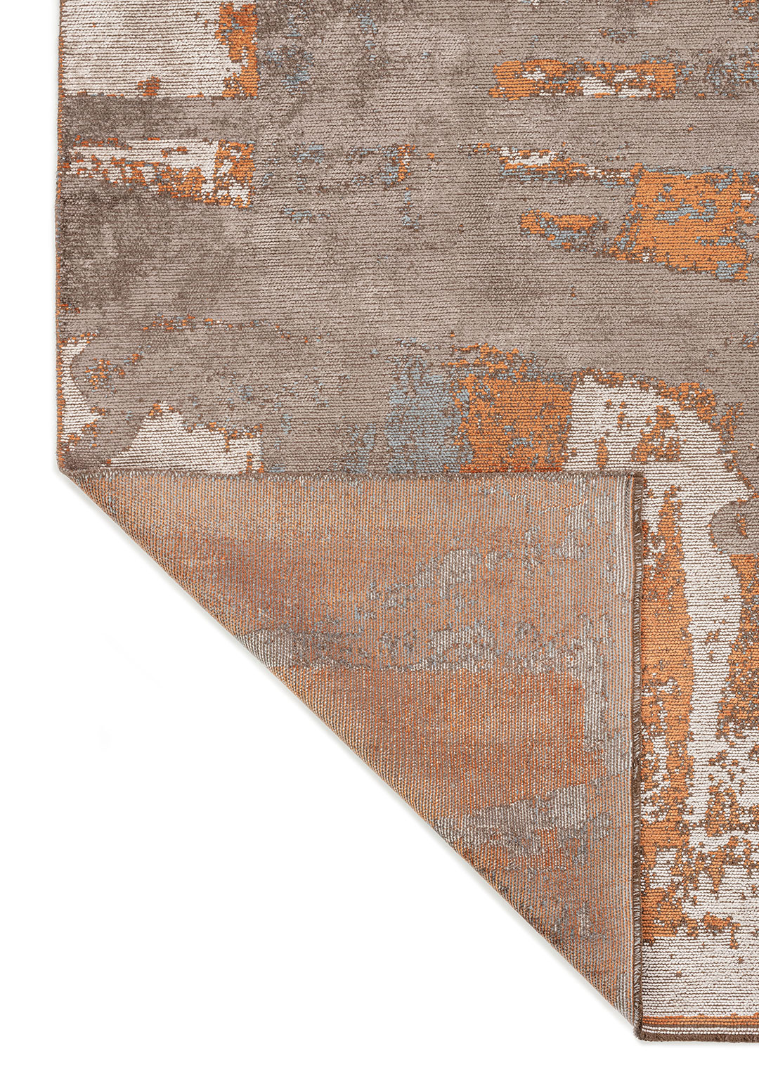 CANNES DARK GREY - BLUE - TERRA - BONE RUG - 3