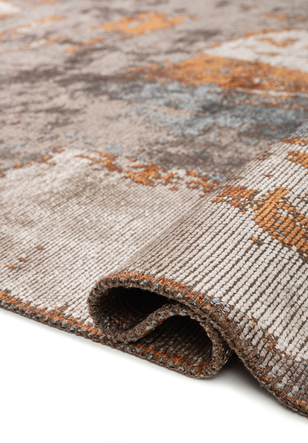 CANNES DARK GREY - BLUE - TERRA - BONE RUG - 2