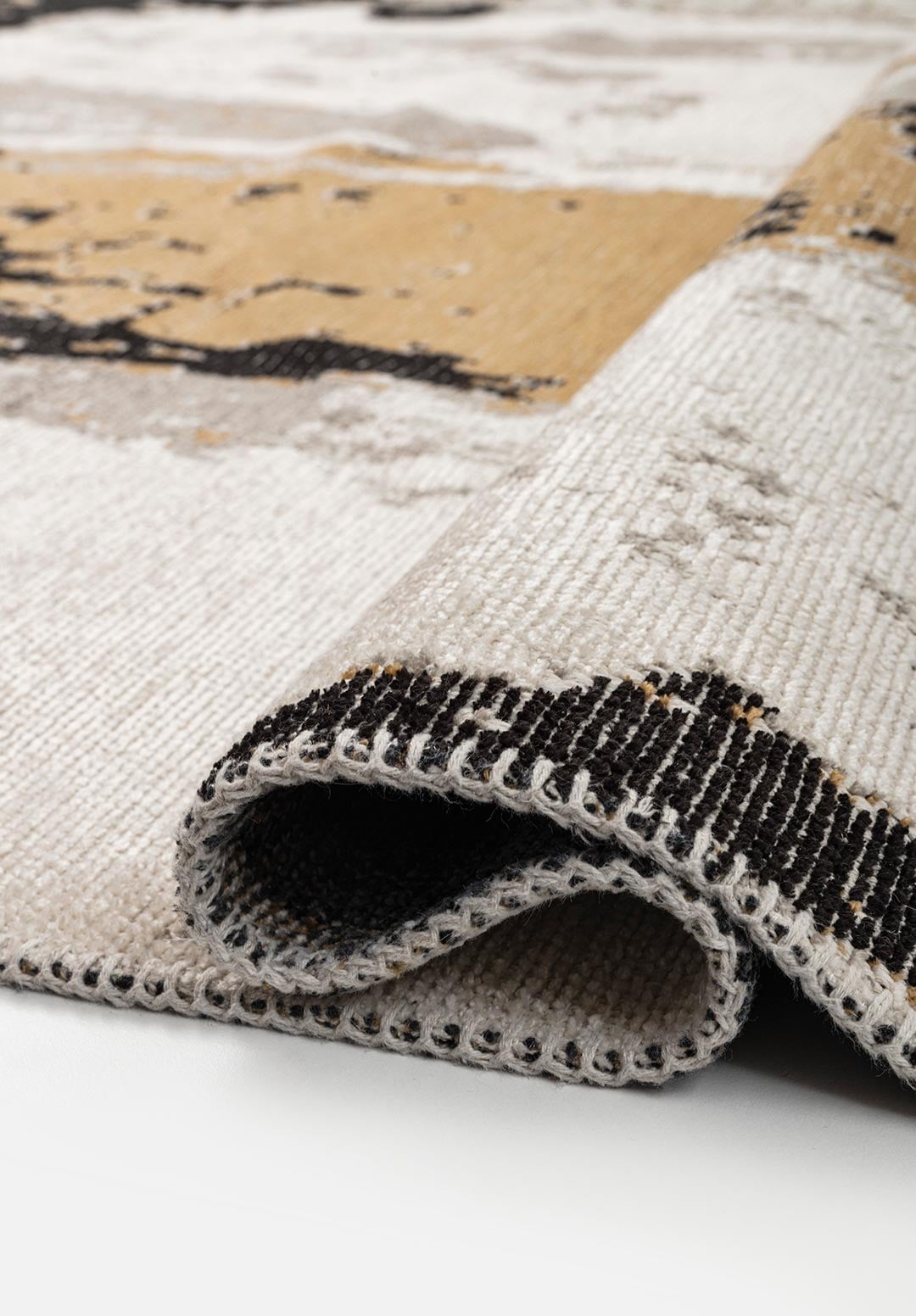 CANNES BLACK - LIGHT BROWN - GREY - ECRU RUG - 2