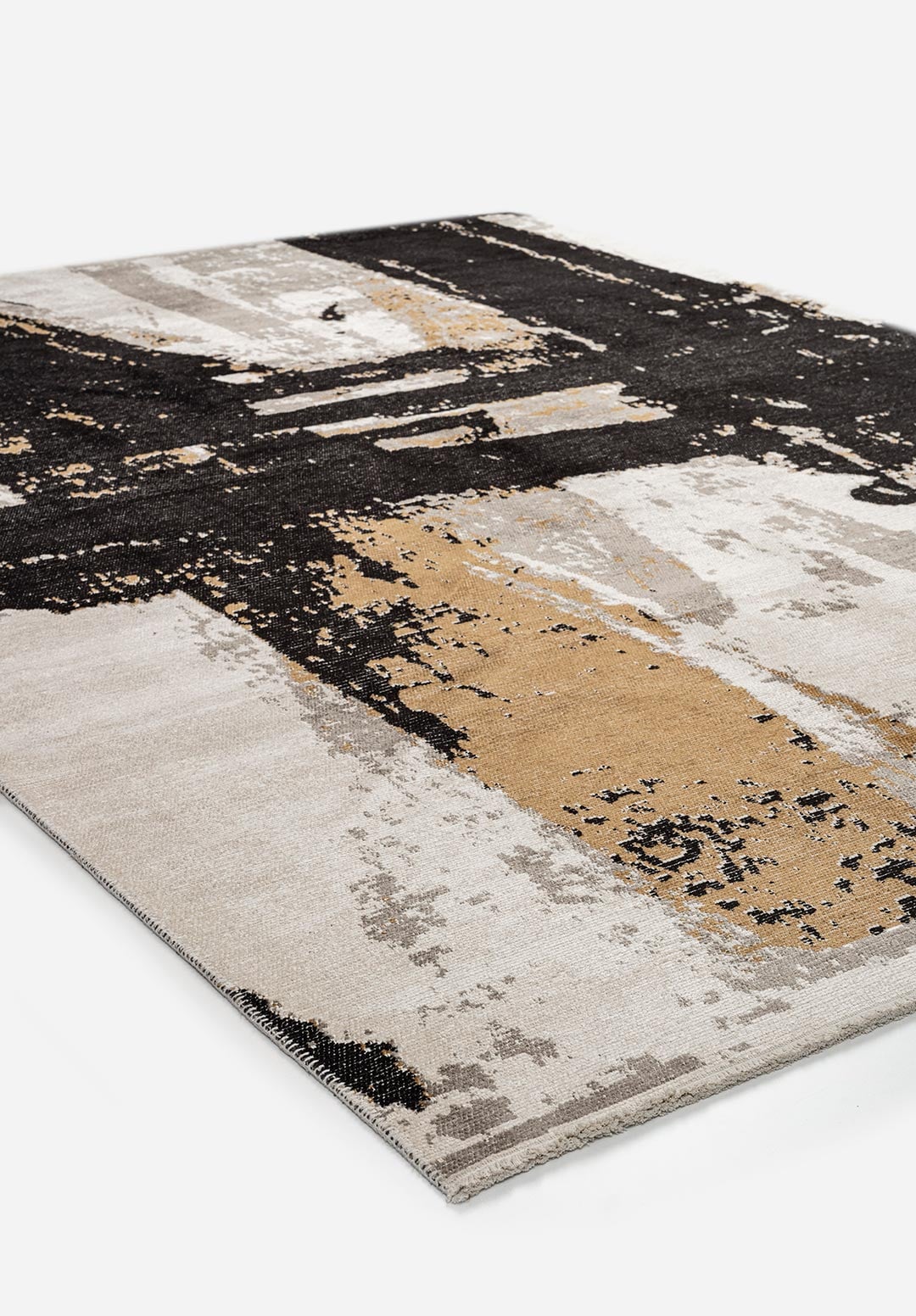 CANNES BLACK - LIGHT BROWN - GREY - ECRU RUG - 4