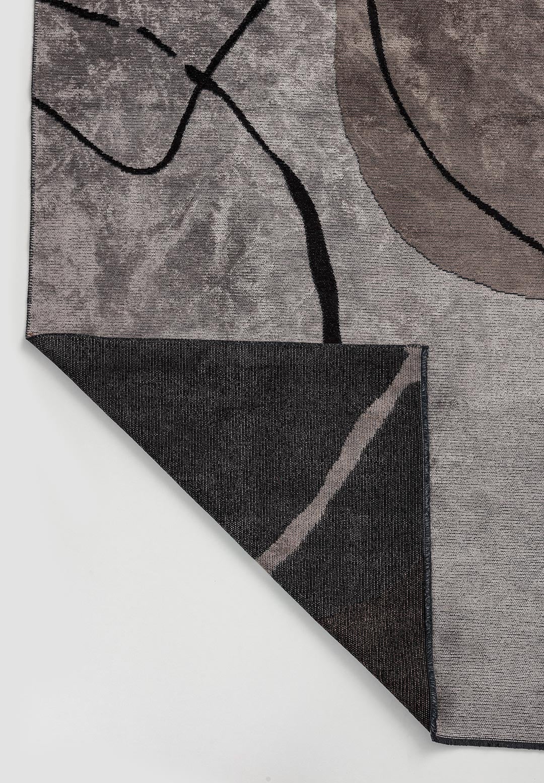 LAGOS BLACK - DARK GREY - COPPER - LIGHT GREY RUG - 3