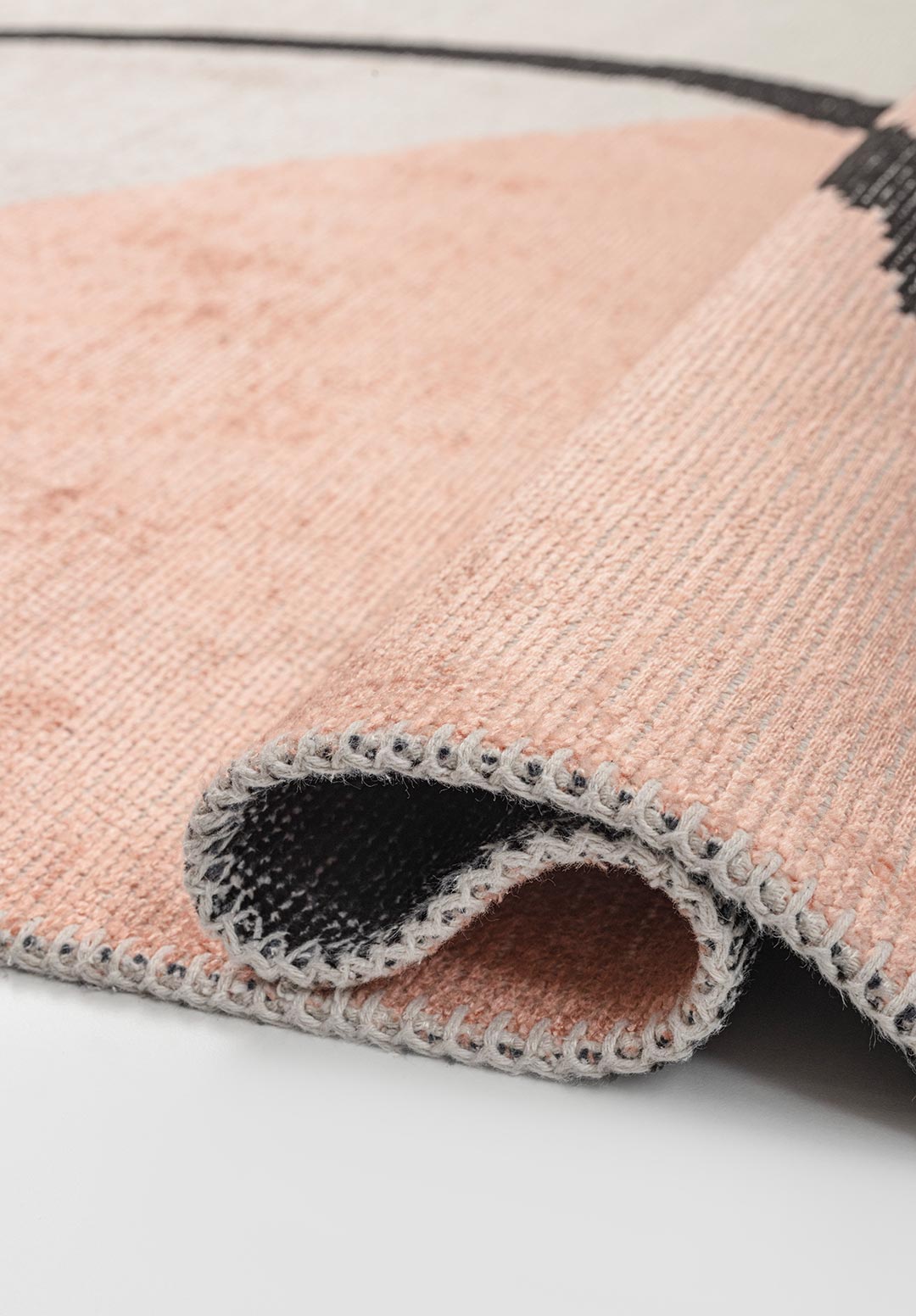 LAGOS BLACK - DARK GREY - COPPER - ECRU RUG - 2