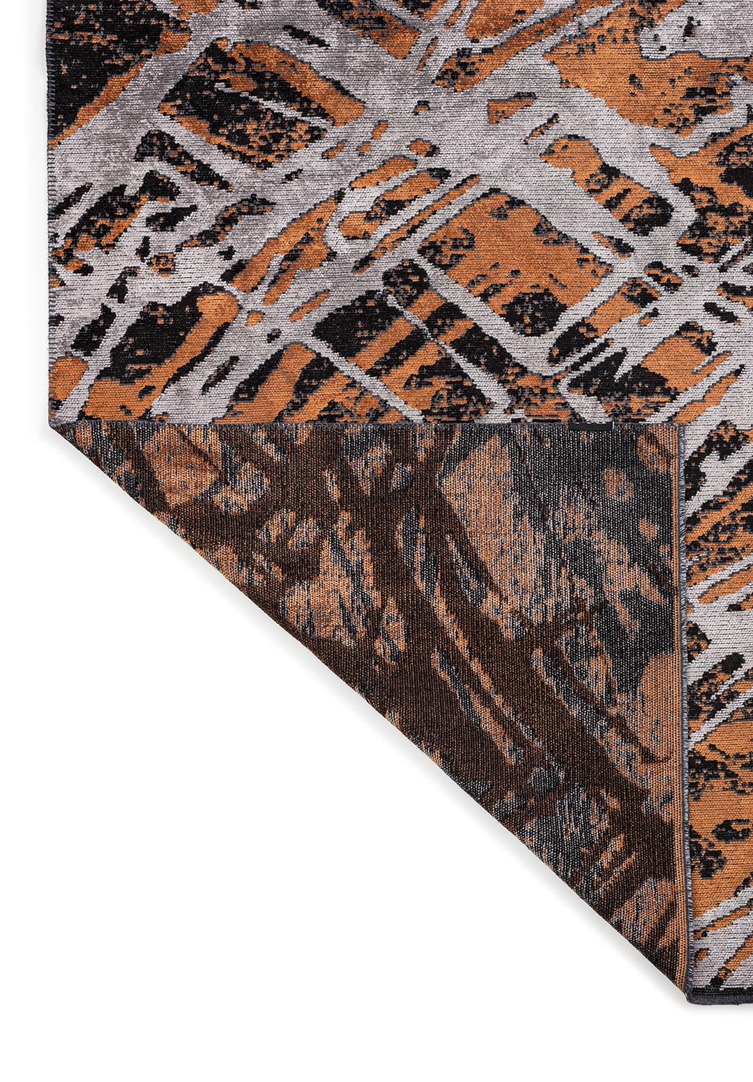 DUSSELDORF BLACK - TERRA - LIGHT GREY RUG - 3