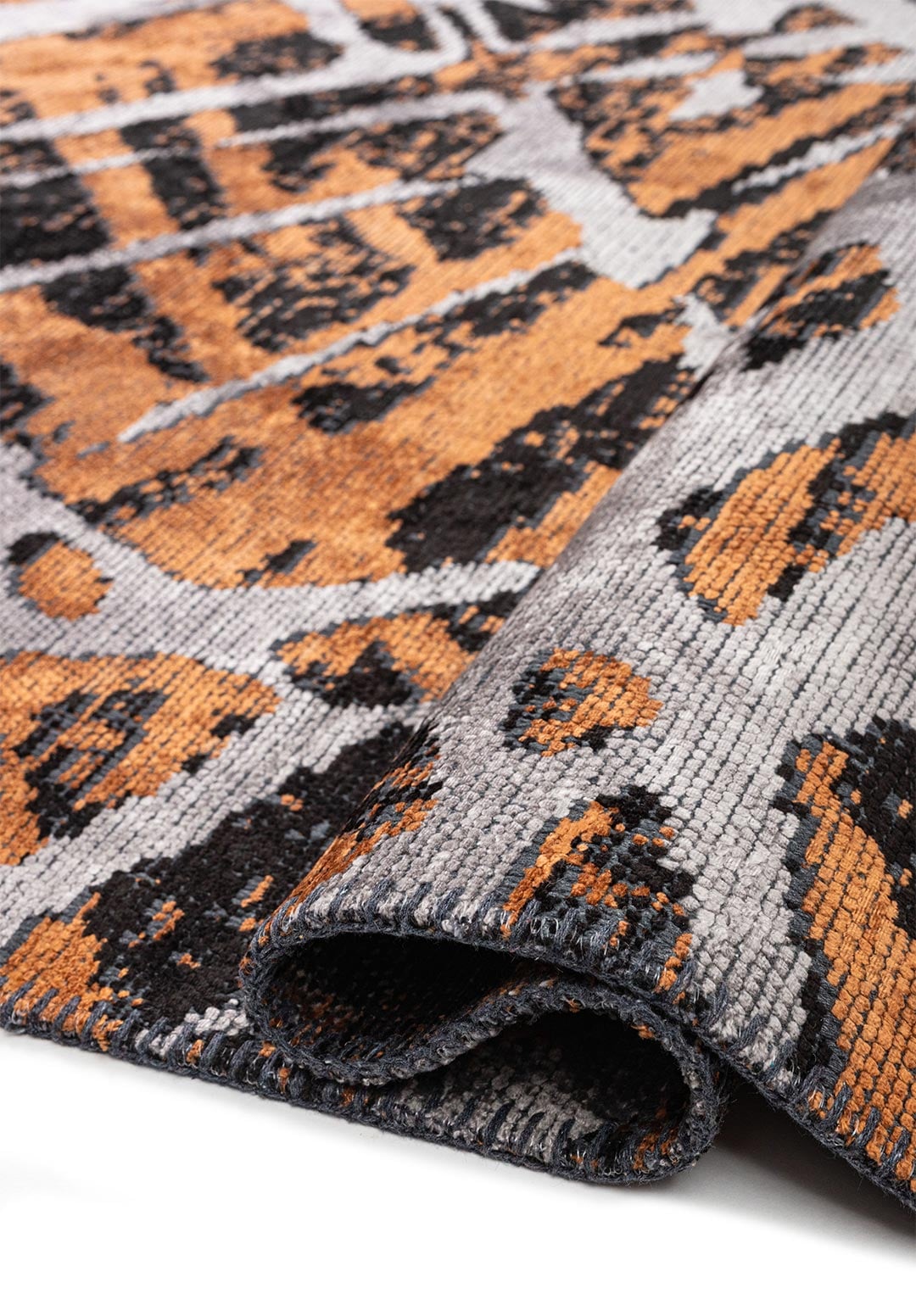 DUSSELDORF BLACK - TERRA - LIGHT GREY RUG - 2