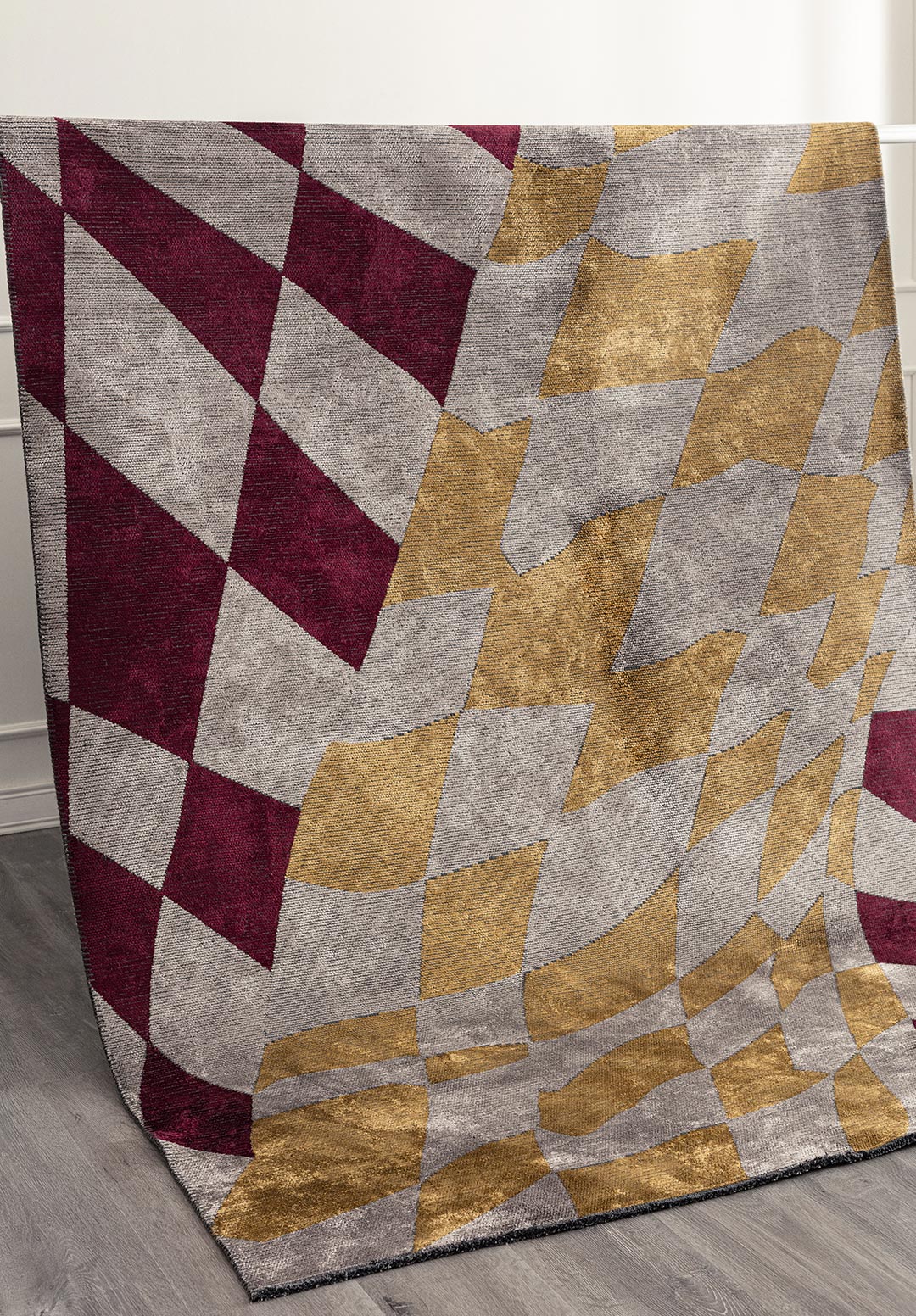JERSEY CHERRY - LIGHT GREY - GOLD - LIGHT GREY RUG - 6