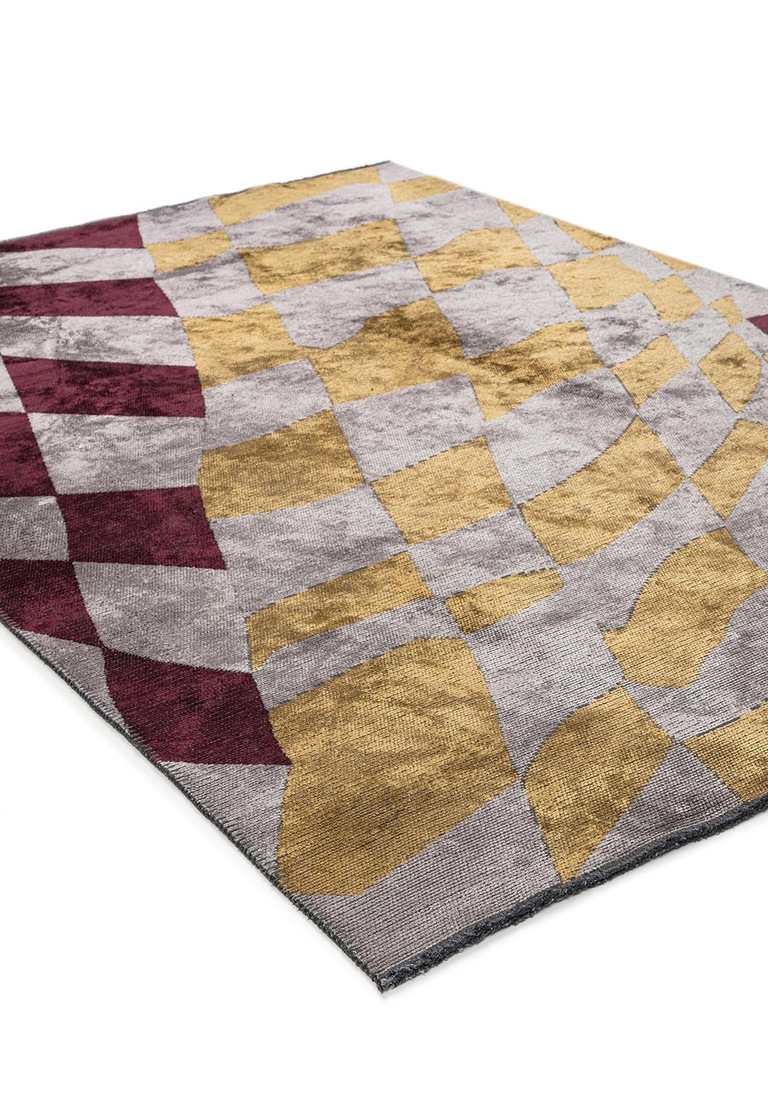JERSEY CHERRY - LIGHT GREY - GOLD - LIGHT GREY RUG - 4