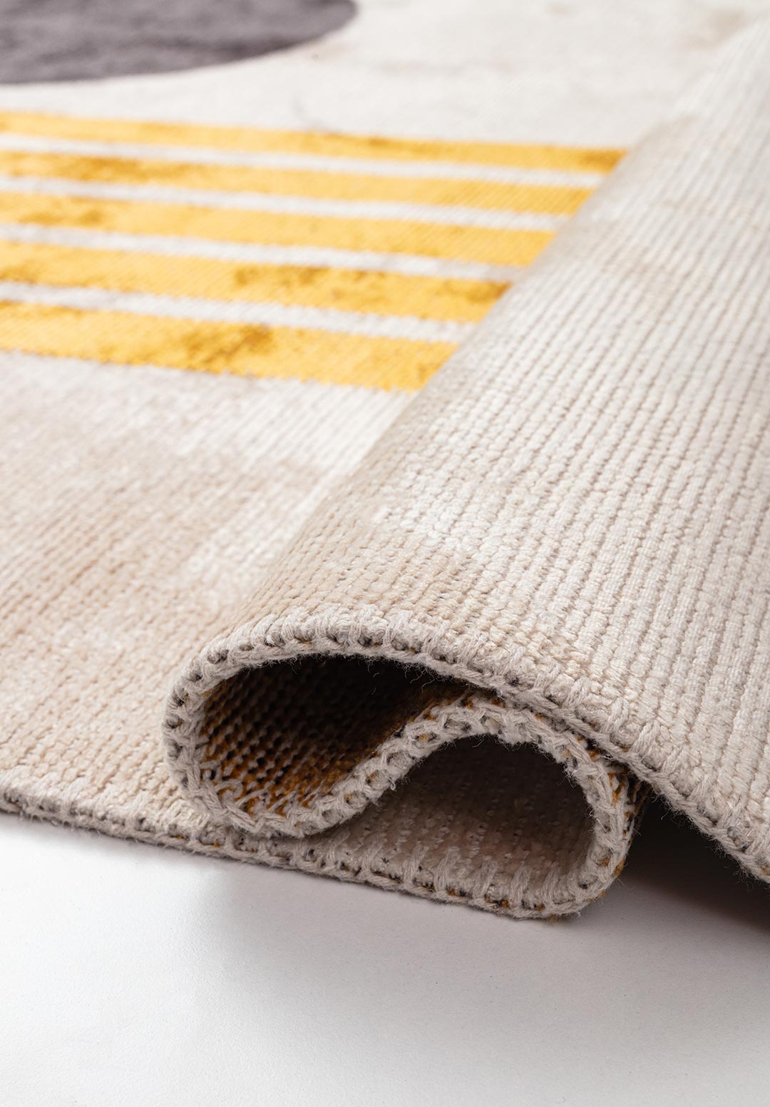 BERLIN CHARCOAL - ECRU - GOLD RUG - 2