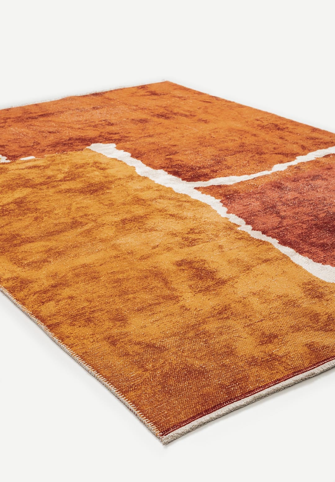 LOS ANGELES DARK TERRA - RUST - MUSTARD - TERRA - ECRU RUG - 4
