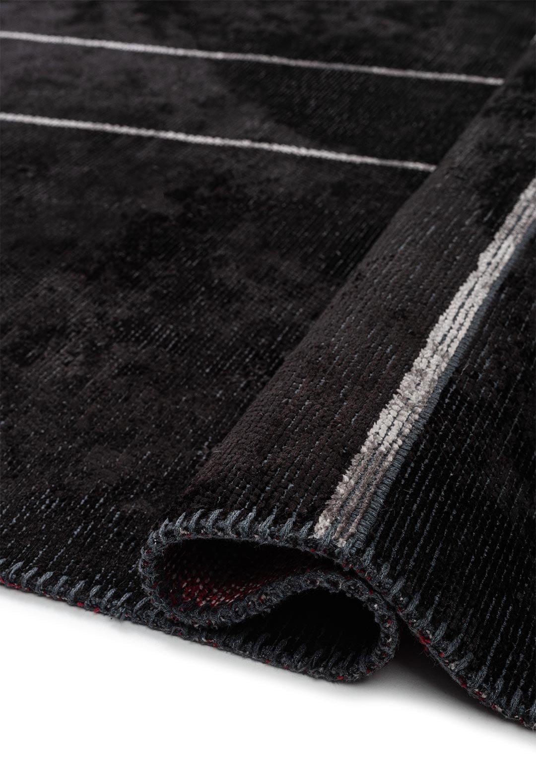 CIRCUS LIGHT GREY - BLACK - RED RUG - 2