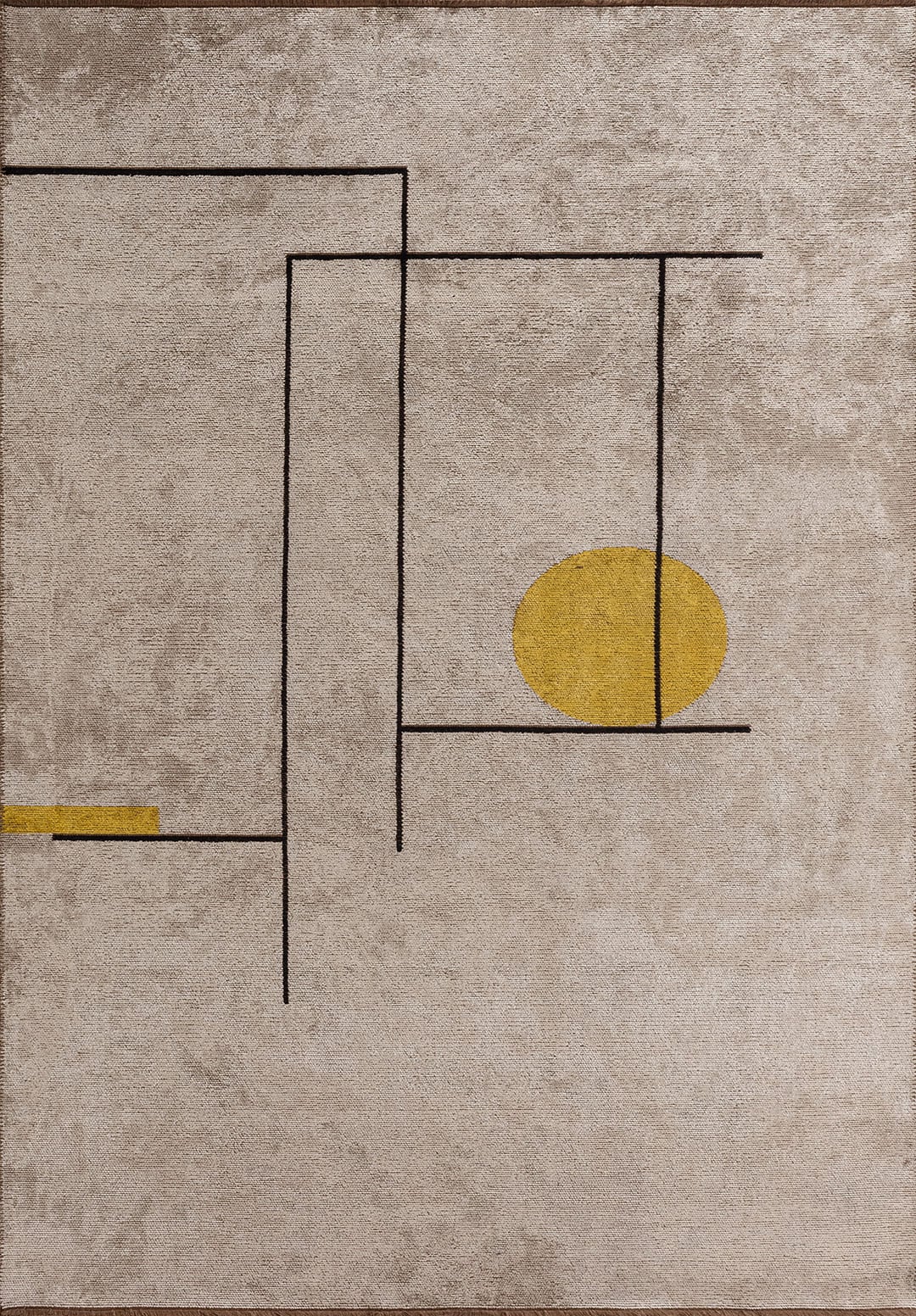 CIRCUS BLACK - BONE - YELLOW RUG - 1
