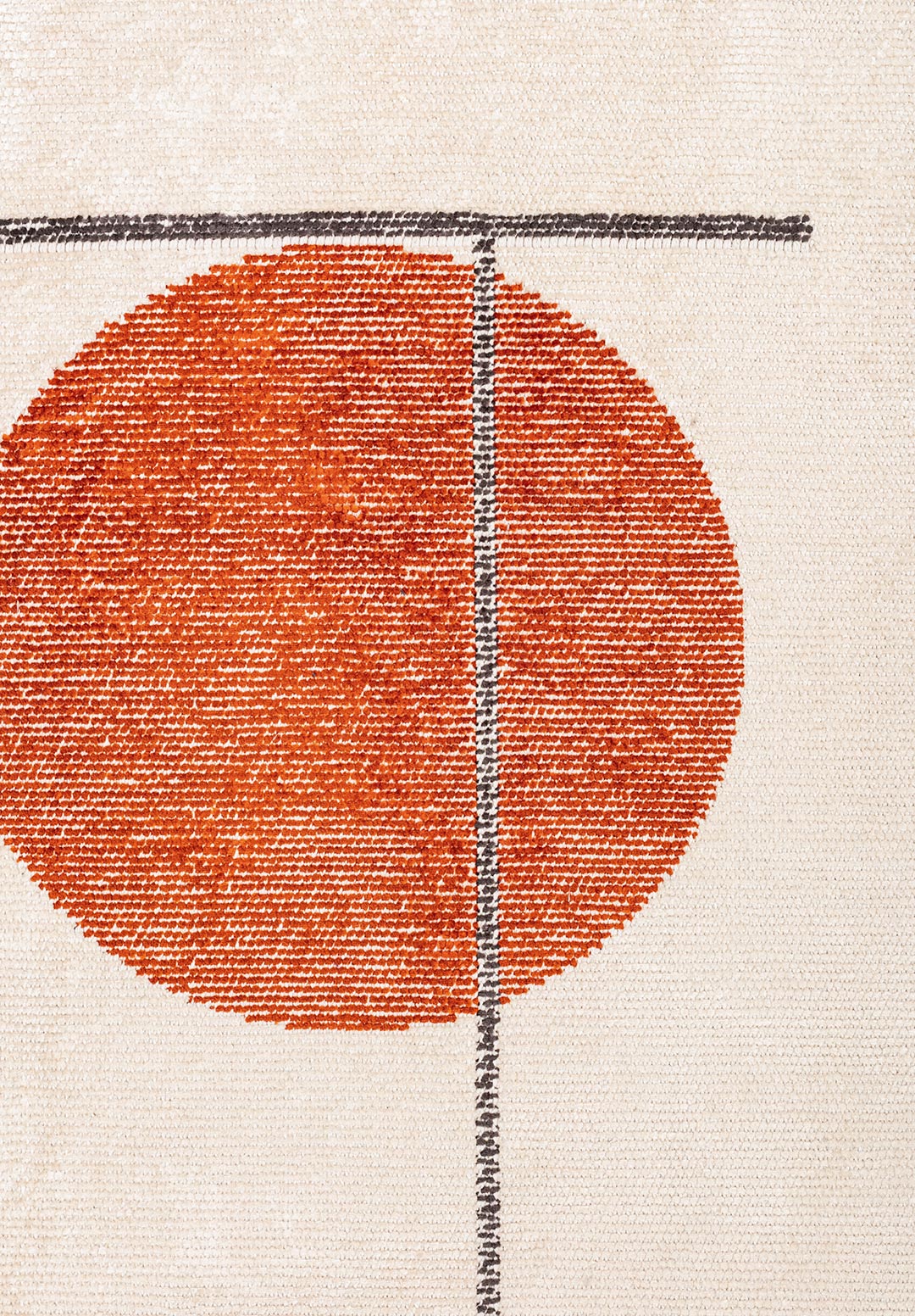 CIRCUS CHARCOAL - ECRU - RUST RUG - 5