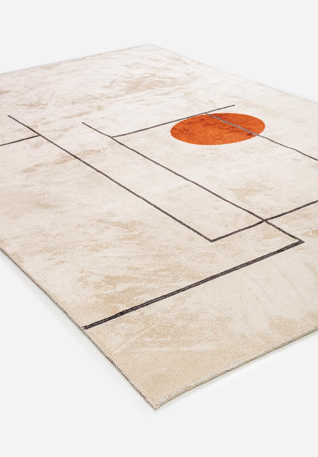 CIRCUS CHARCOAL - ECRU - RUST RUG - 4