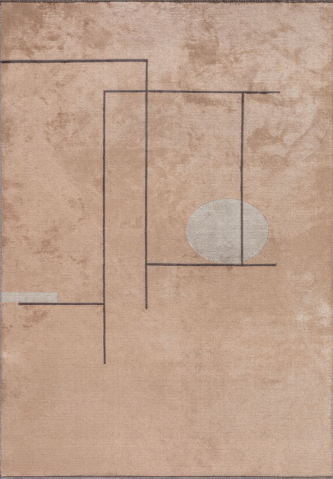 CIRCUS CHARCOAL - COPPER - BONE RUG