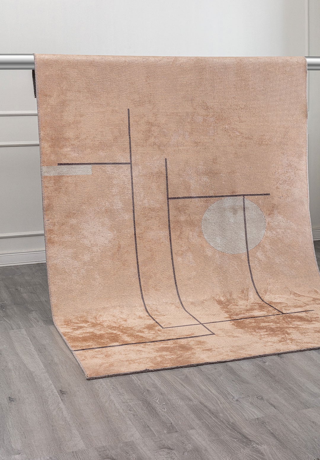 CIRCUS CHARCOAL - COPPER - BONE RUG - 4