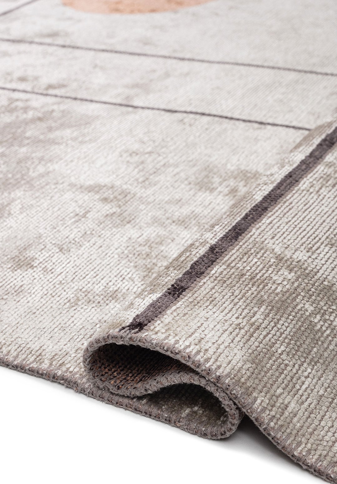 CIRCUS CHARCOAL - BONE - COPPER RUG - 2
