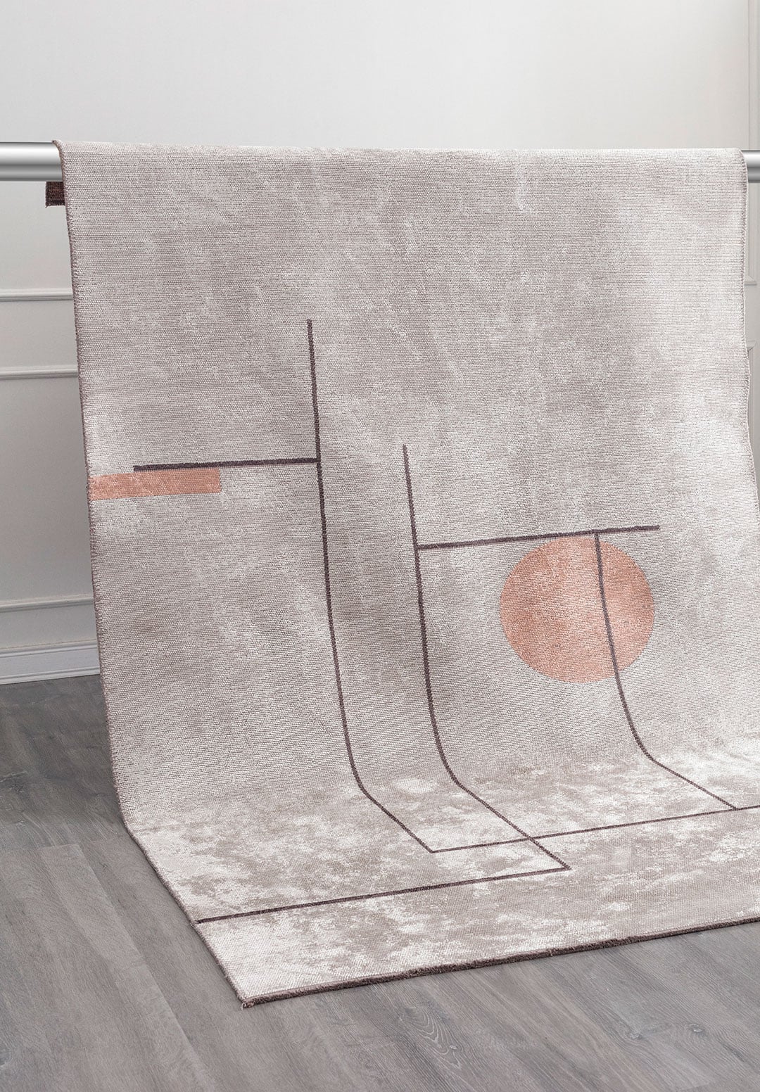 CIRCUS CHARCOAL - BONE - COPPER RUG - 4