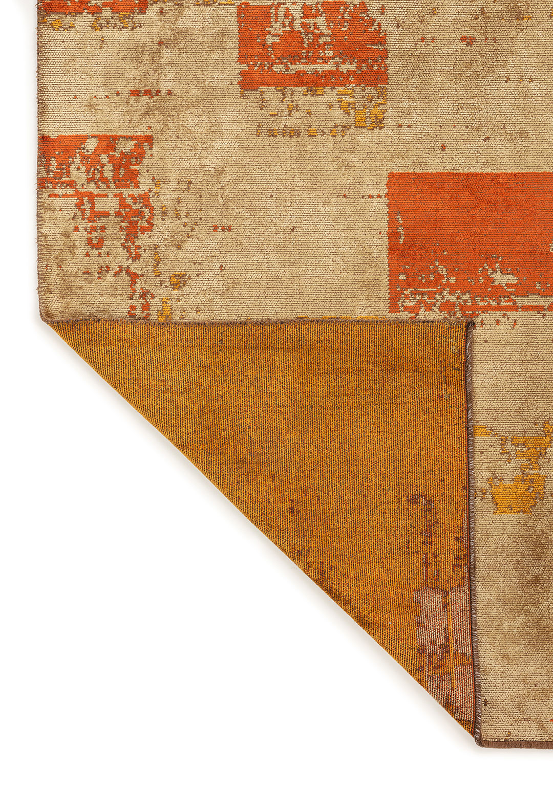 WALL RUST - DARK BEIGE - MUSTARD RUG - 3