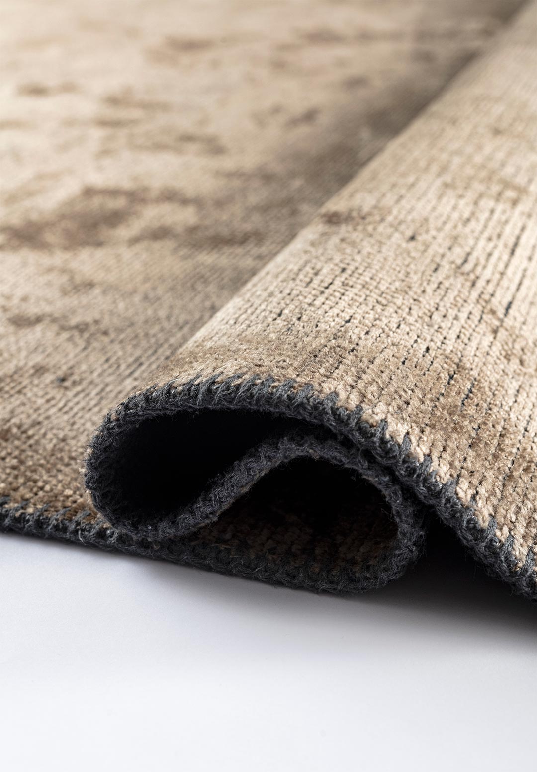 PLAIN DARK BEIGE (A) RUG - 2