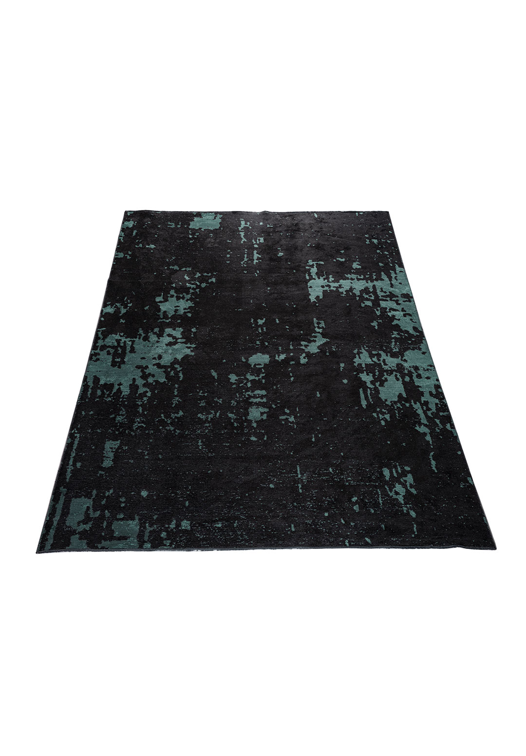 VERONA DARK GREEN - BLACK RUG - 6