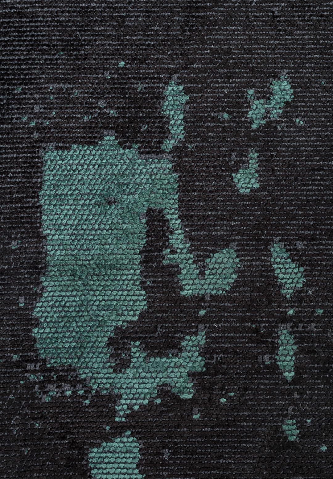 VERONA DARK GREEN - BLACK RUG - 5