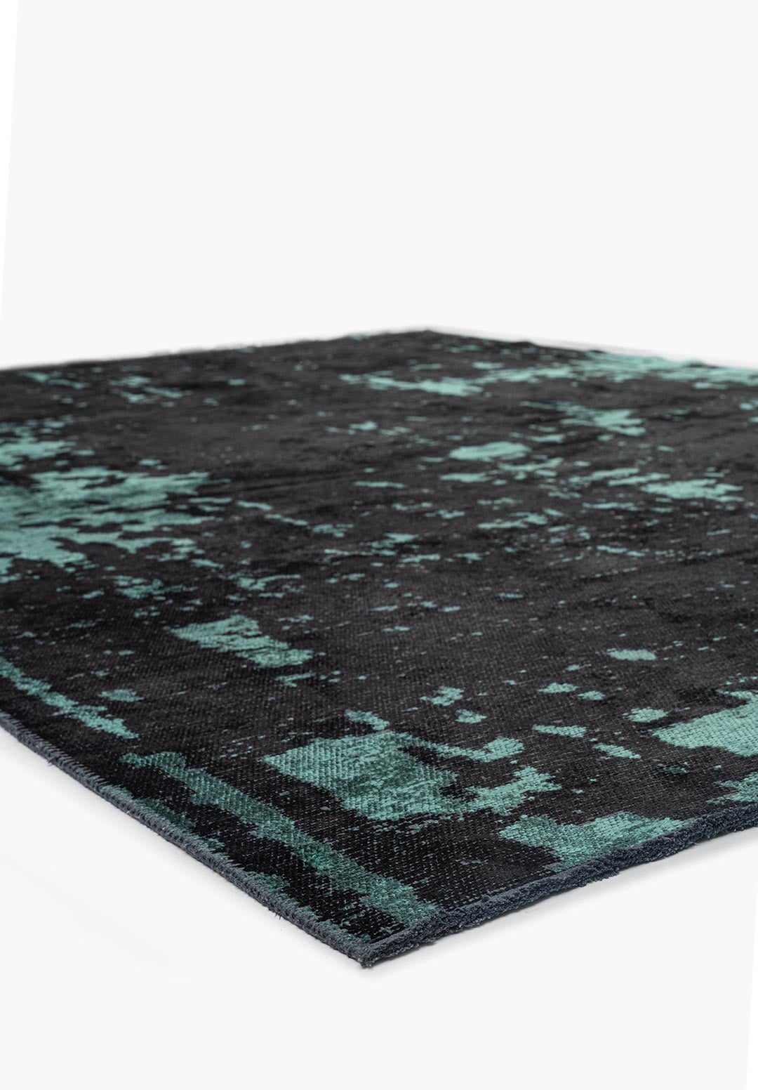 VERONA DARK GREEN - BLACK RUG - 4