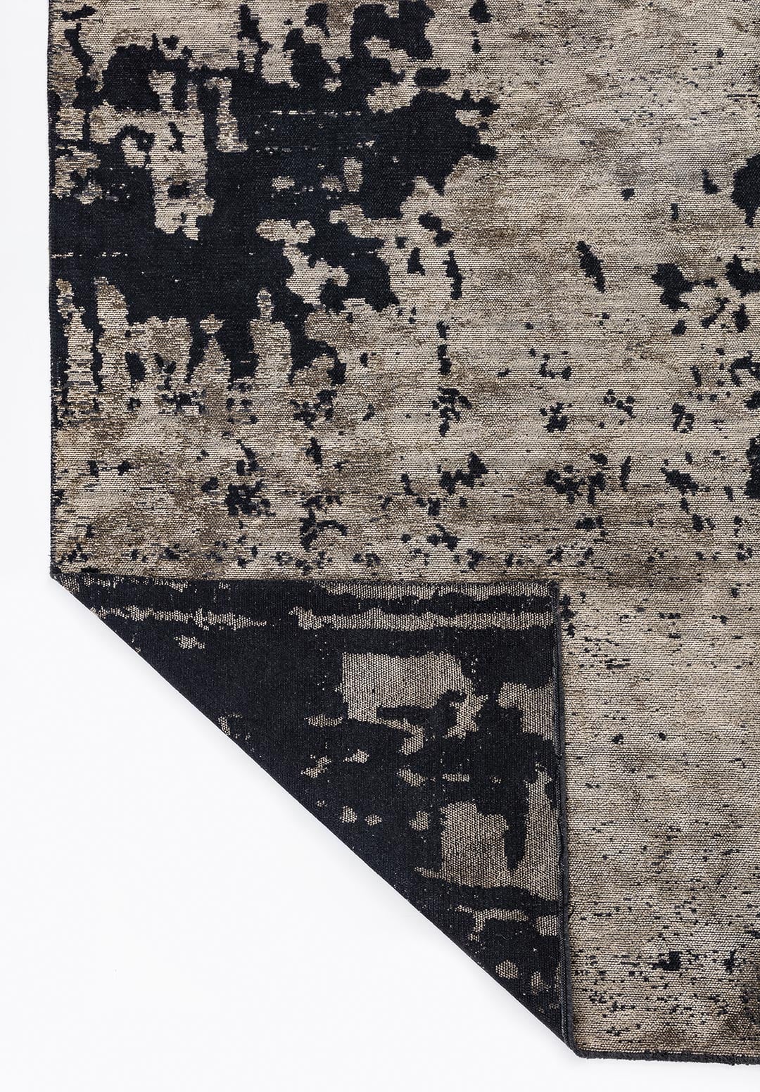 VERONA MATTE BLACK - BEIGE RUG - 3