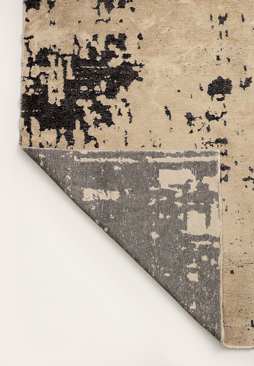 VERONA BLACK - BEIGE RUG - 3