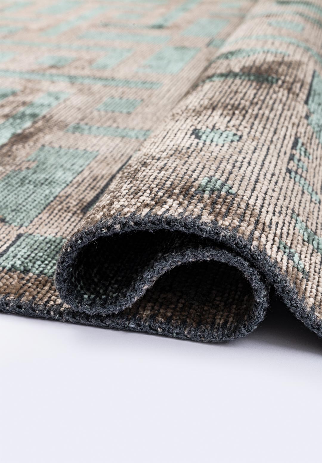 ROME RIVER GREEN - BEIGE RUG - 2