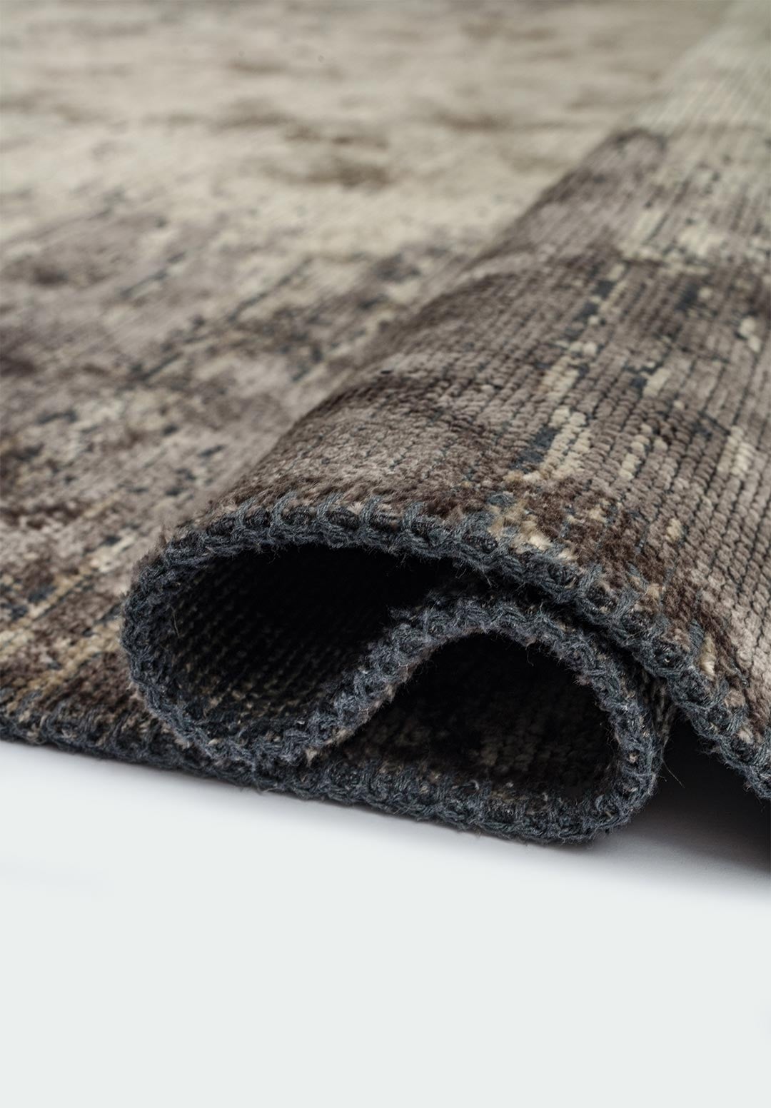 STREAM DARK GREY - BEIGE RUG - 2