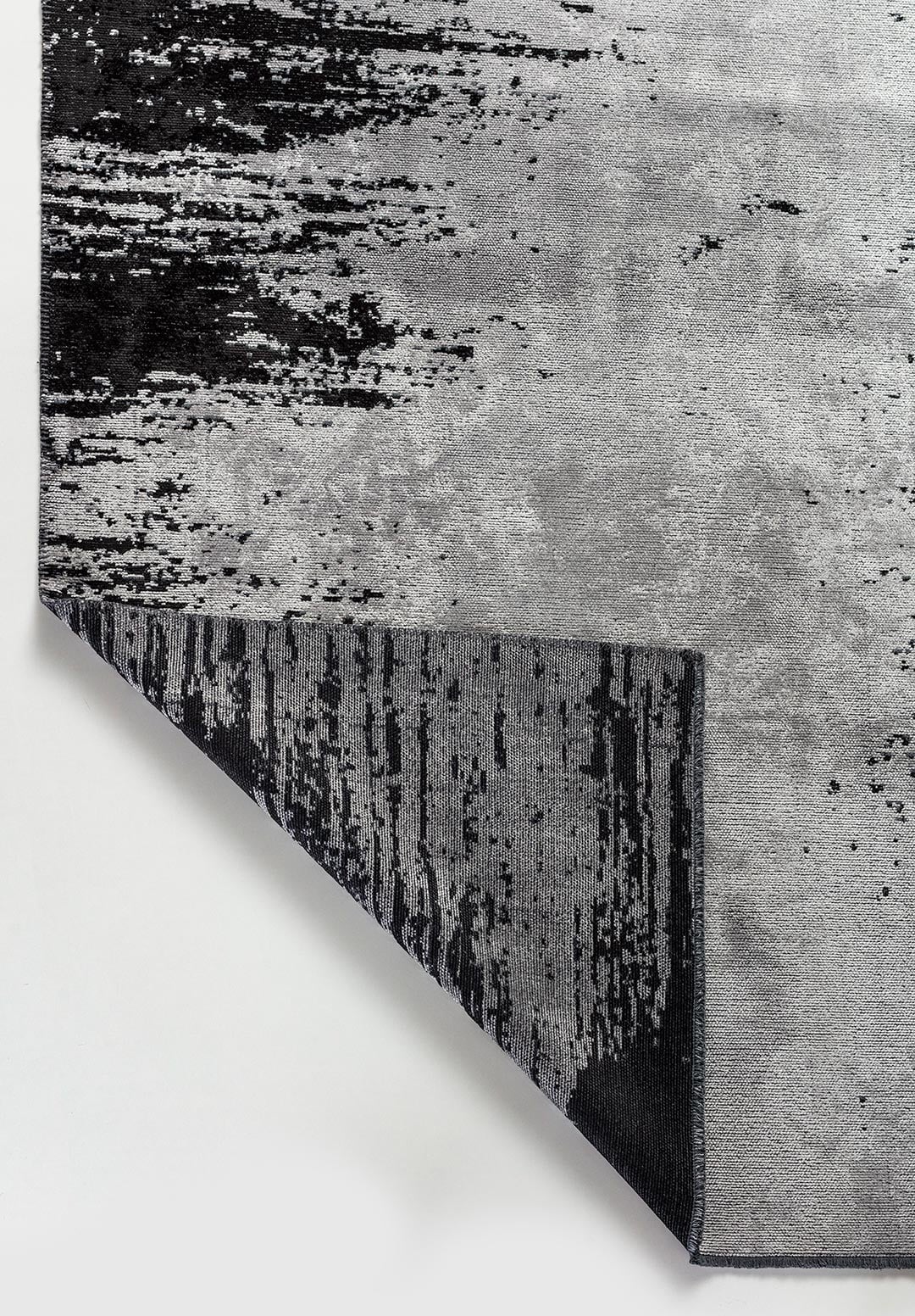 STREAM BLACK - LIGHT GREY RUG - 3