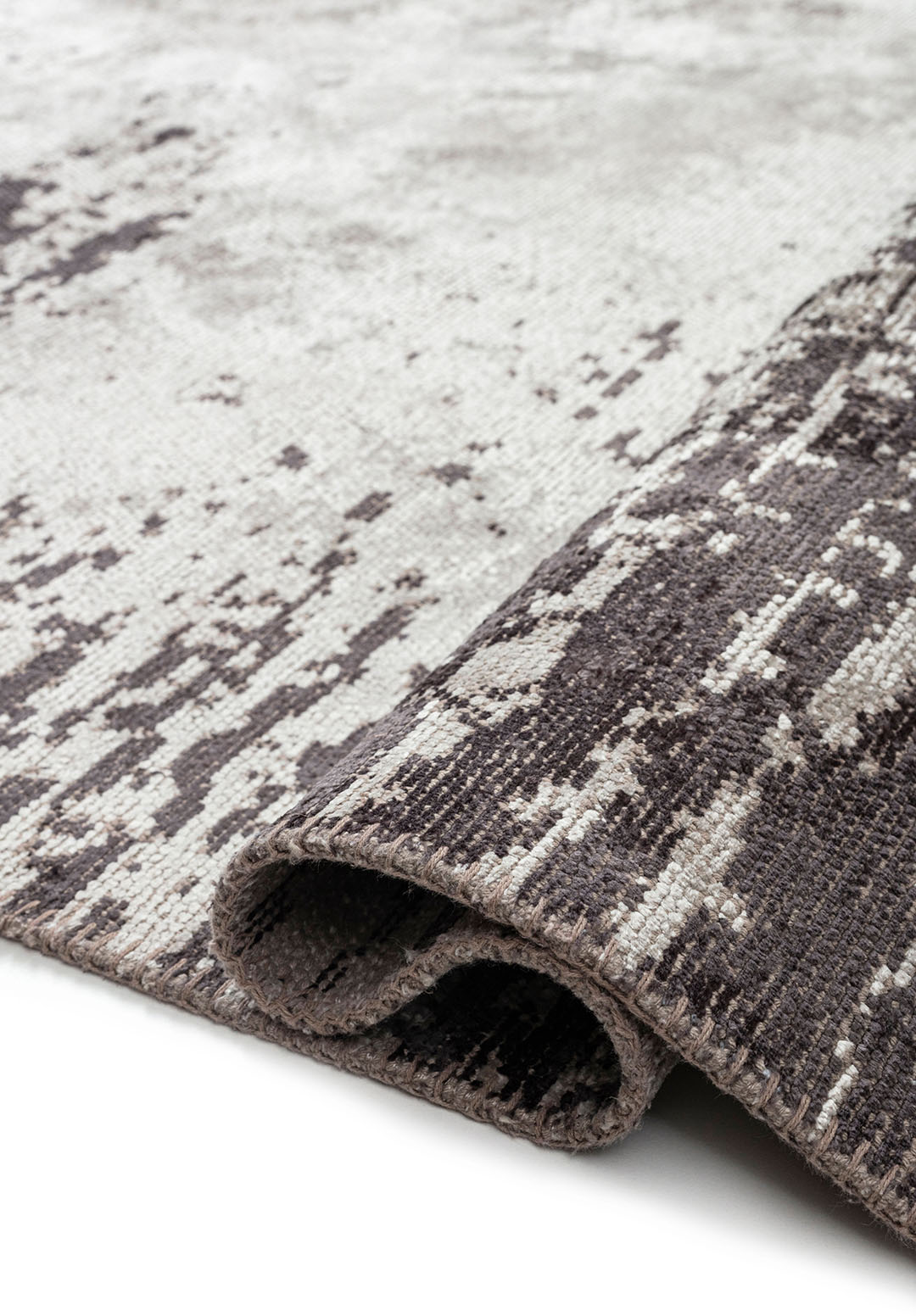 STREAM CHARCOAL - BONE RUG - 2
