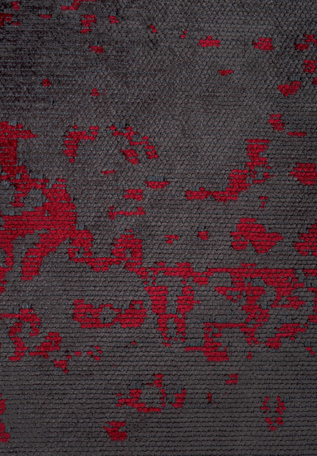 MILAN CHARCOAL - RED RUG - 5