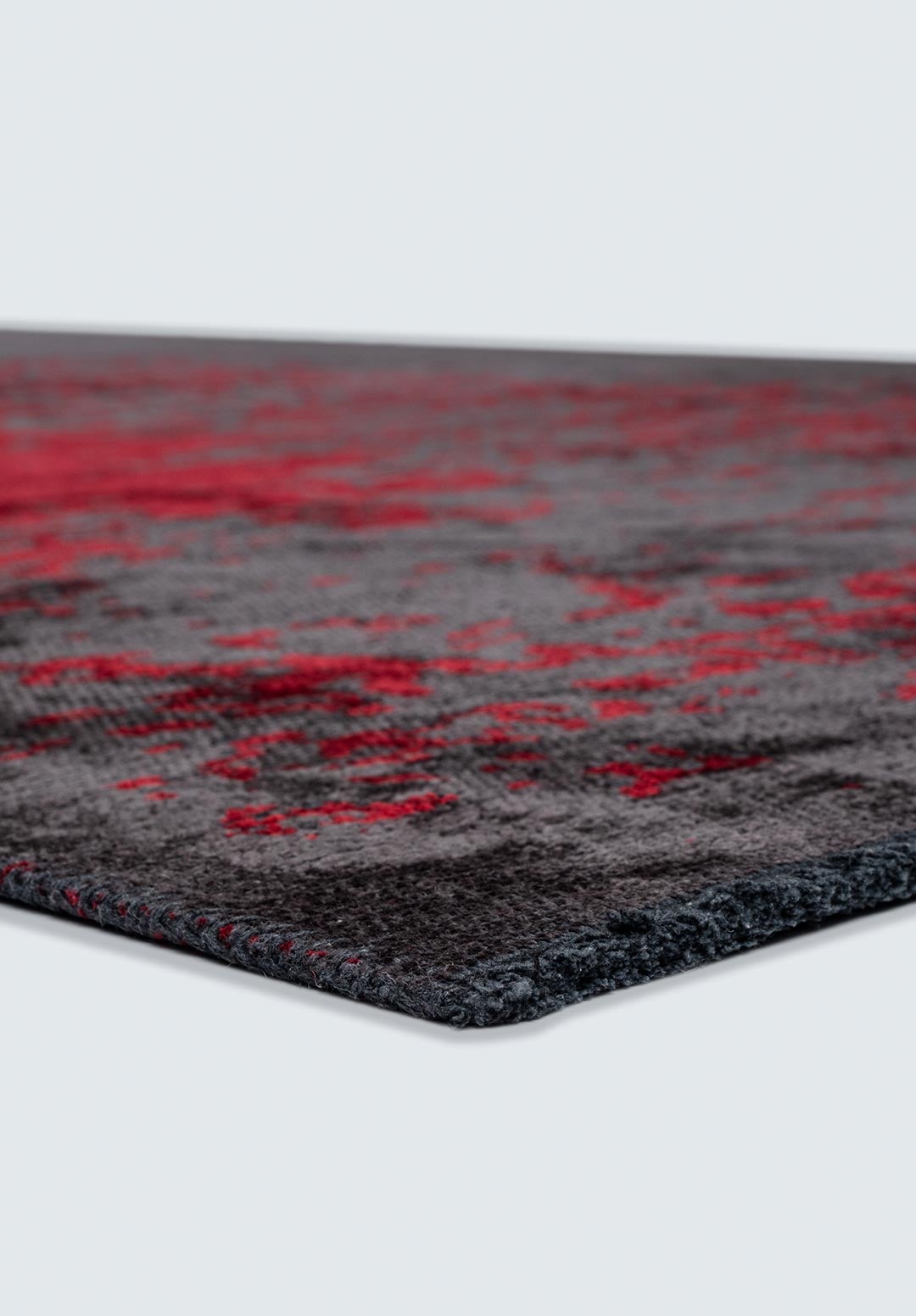 MILAN CHARCOAL - RED RUG - 4