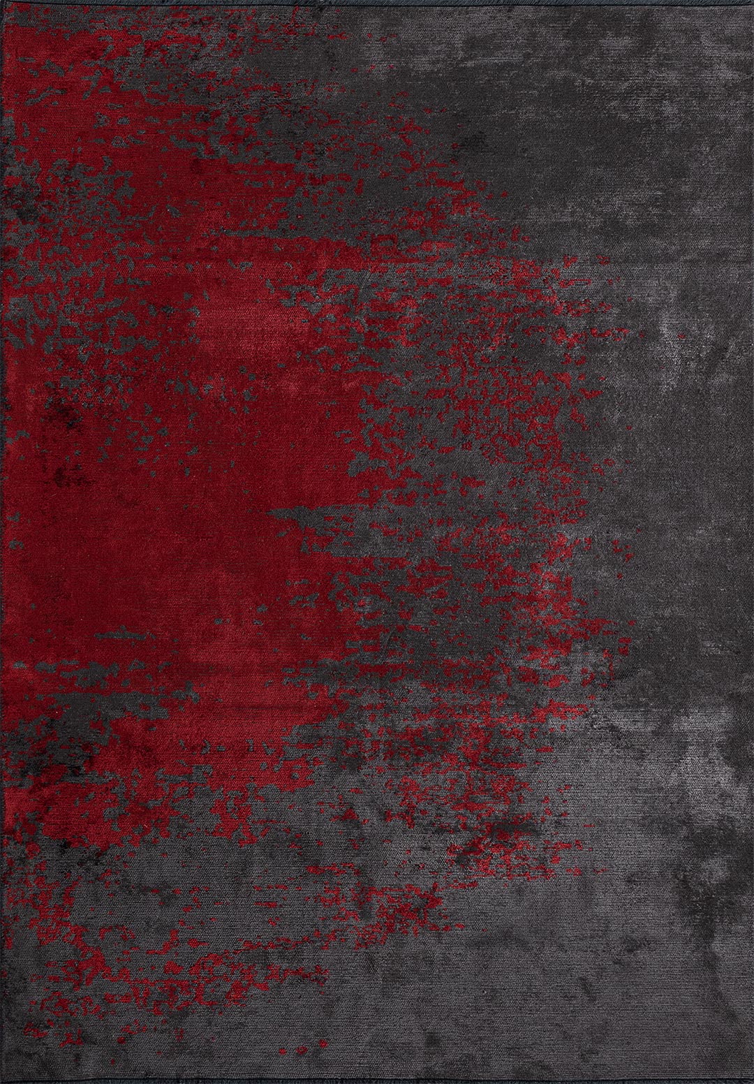 MILAN CHARCOAL - RED RUG - 1