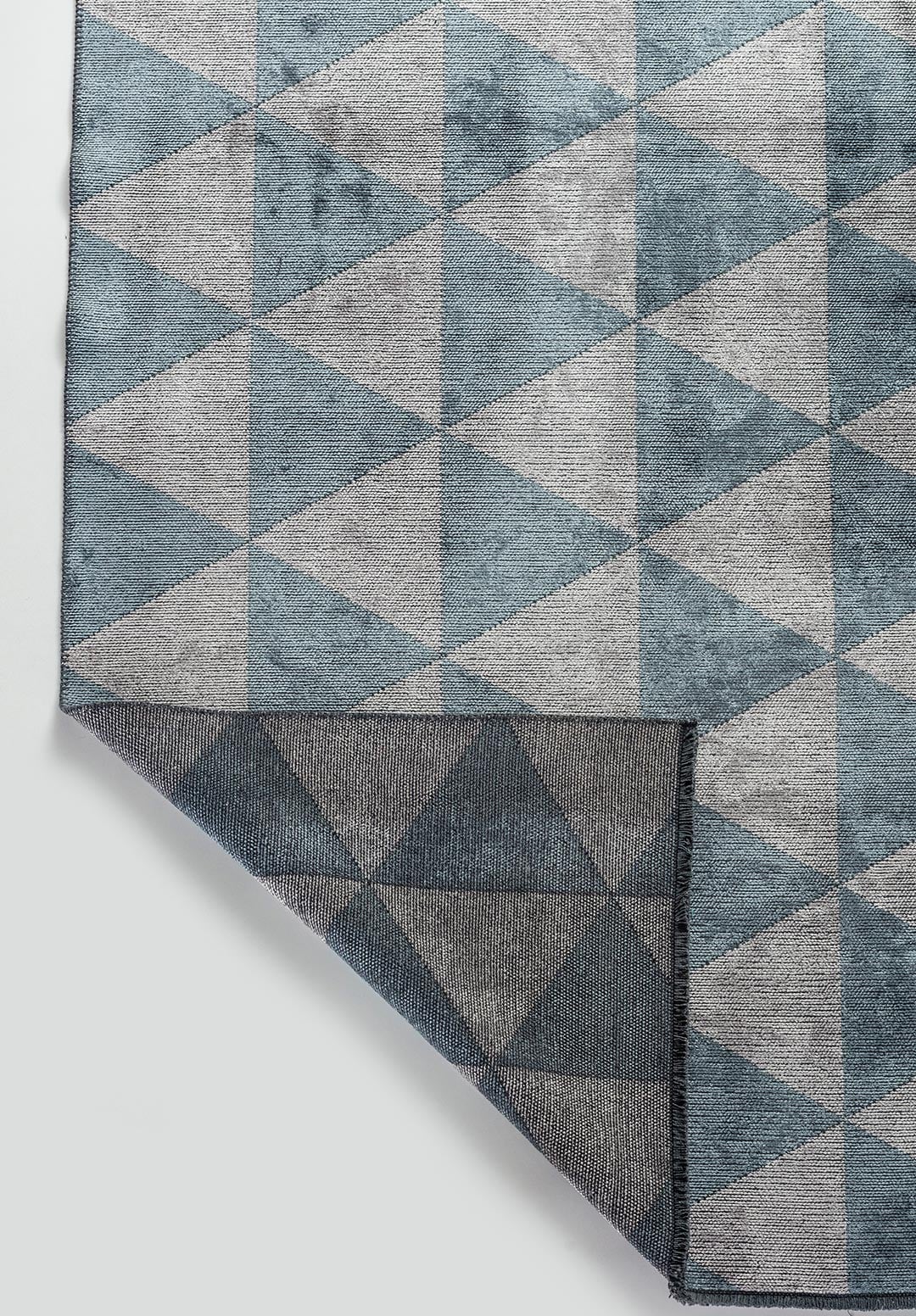 FERRARA BLUE - LIGHT GREY RUG - 3