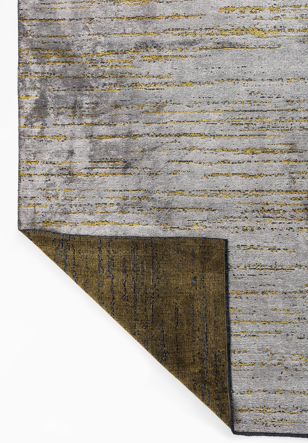 COMO LIGHT GREY - YELLOW RUG - 3