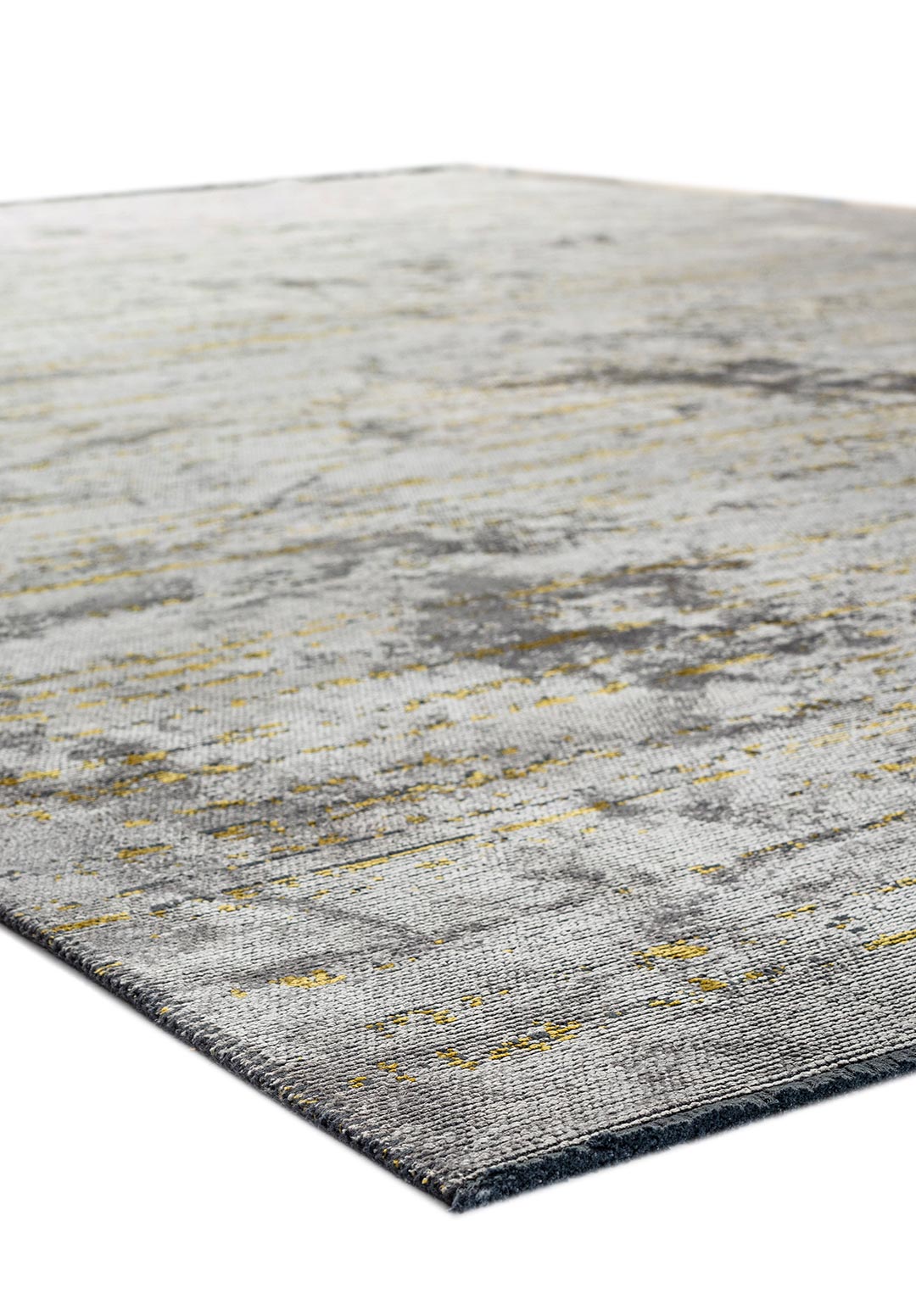 COMO LIGHT GREY - YELLOW RUG - 4
