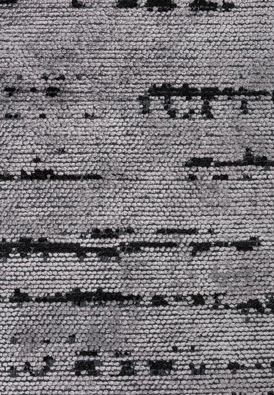 COMO LIGHT GREY - BLACK RUG - 5