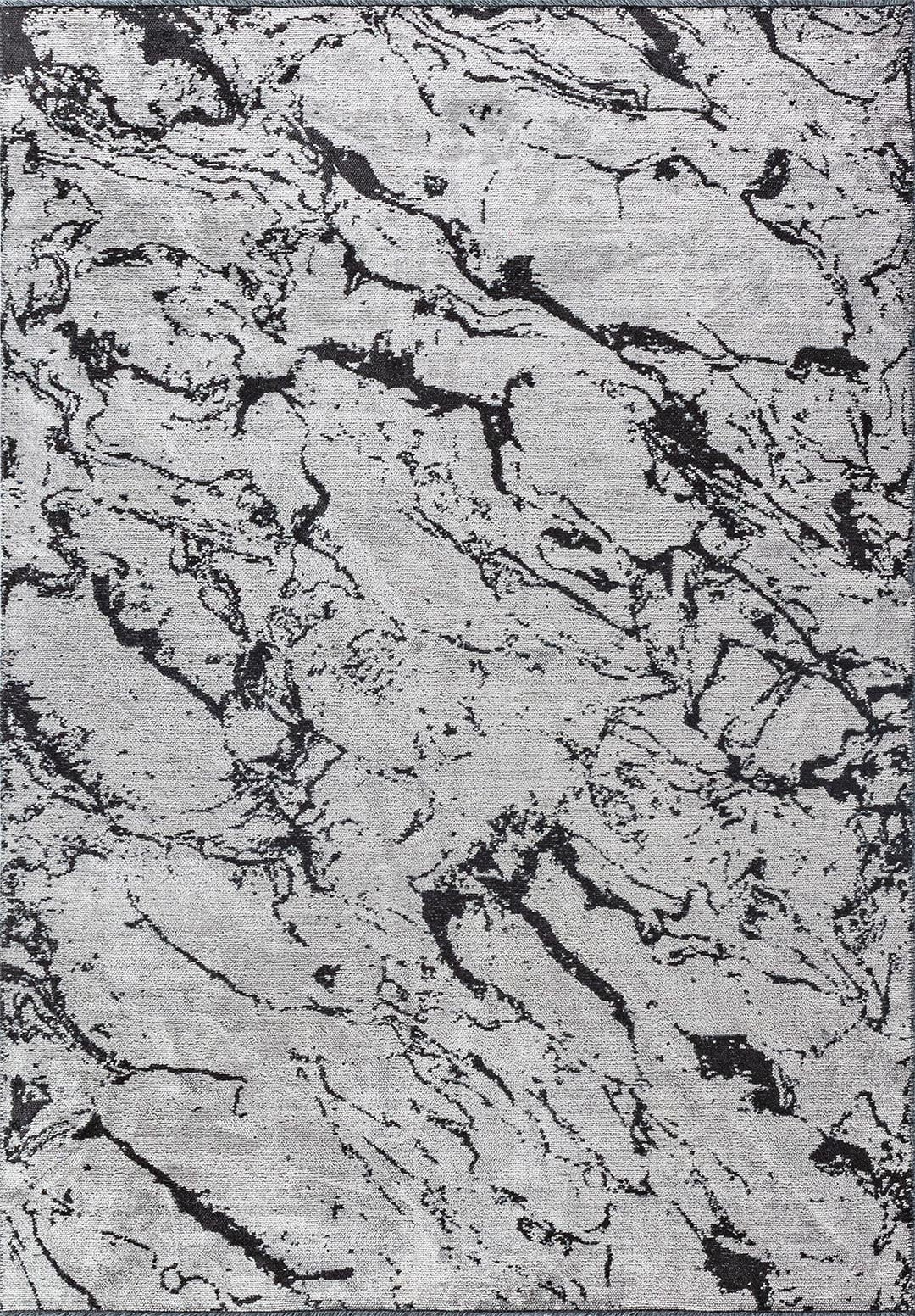 VENICE BLACK - LIGHT GREY RUG - 1