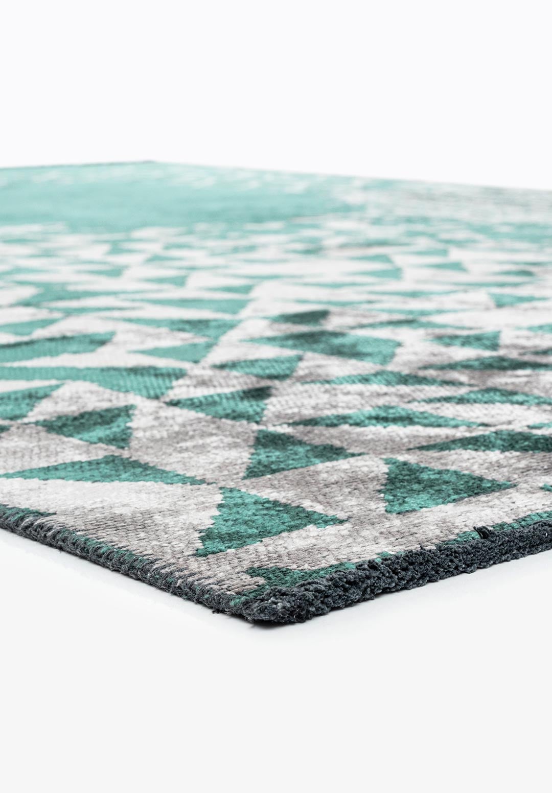 GULF DARK GREEN - GREY RUG - 4