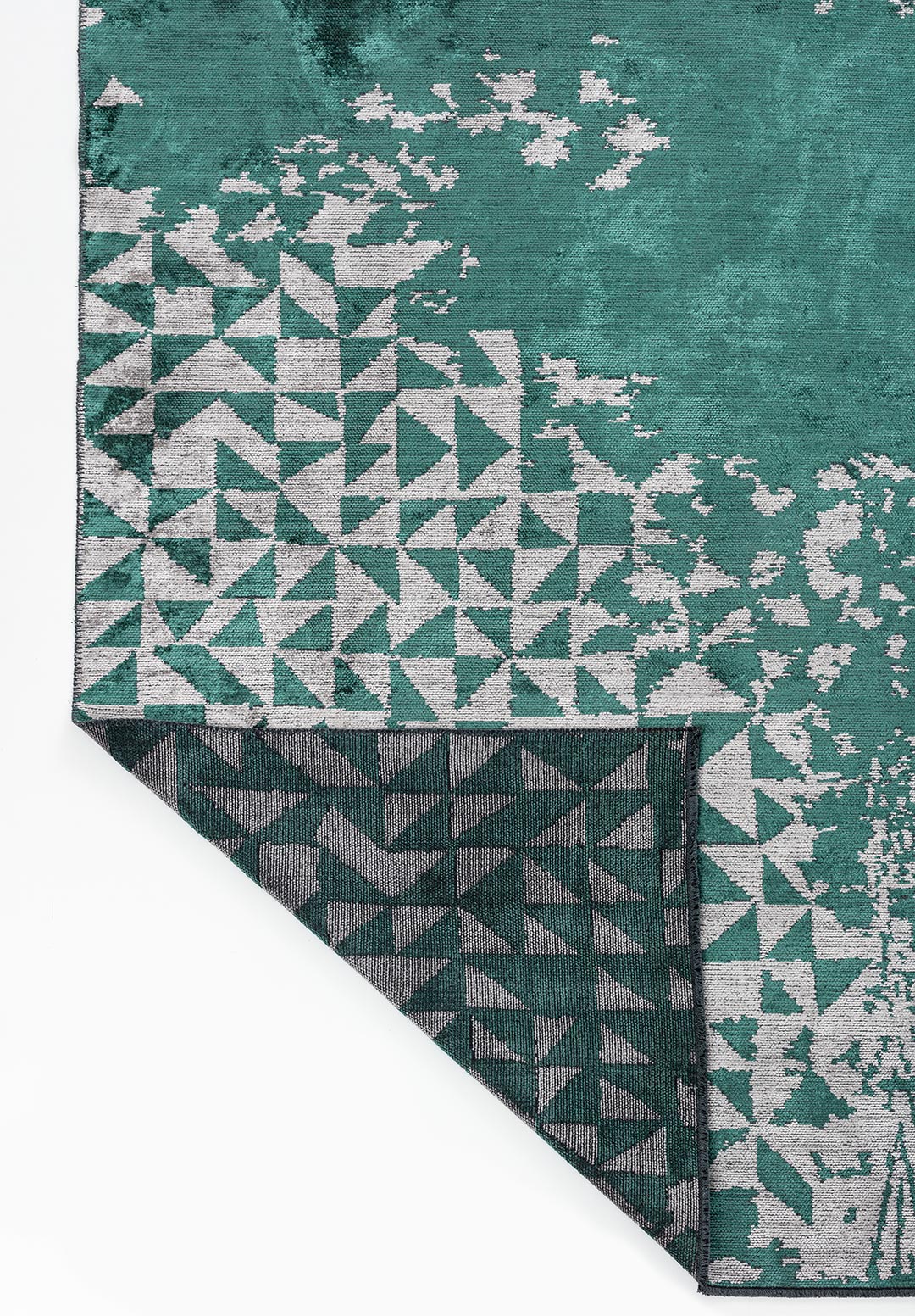 GULF DARK GREEN - GREY RUG - 3