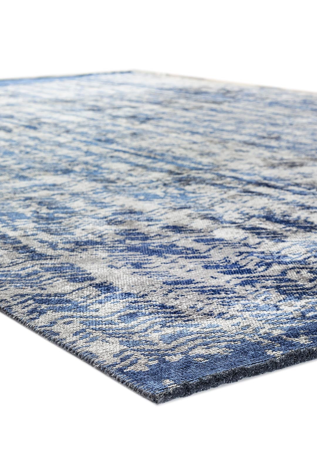 TERAMO LIGHT GREY - NAVY BLUE RUG - 4