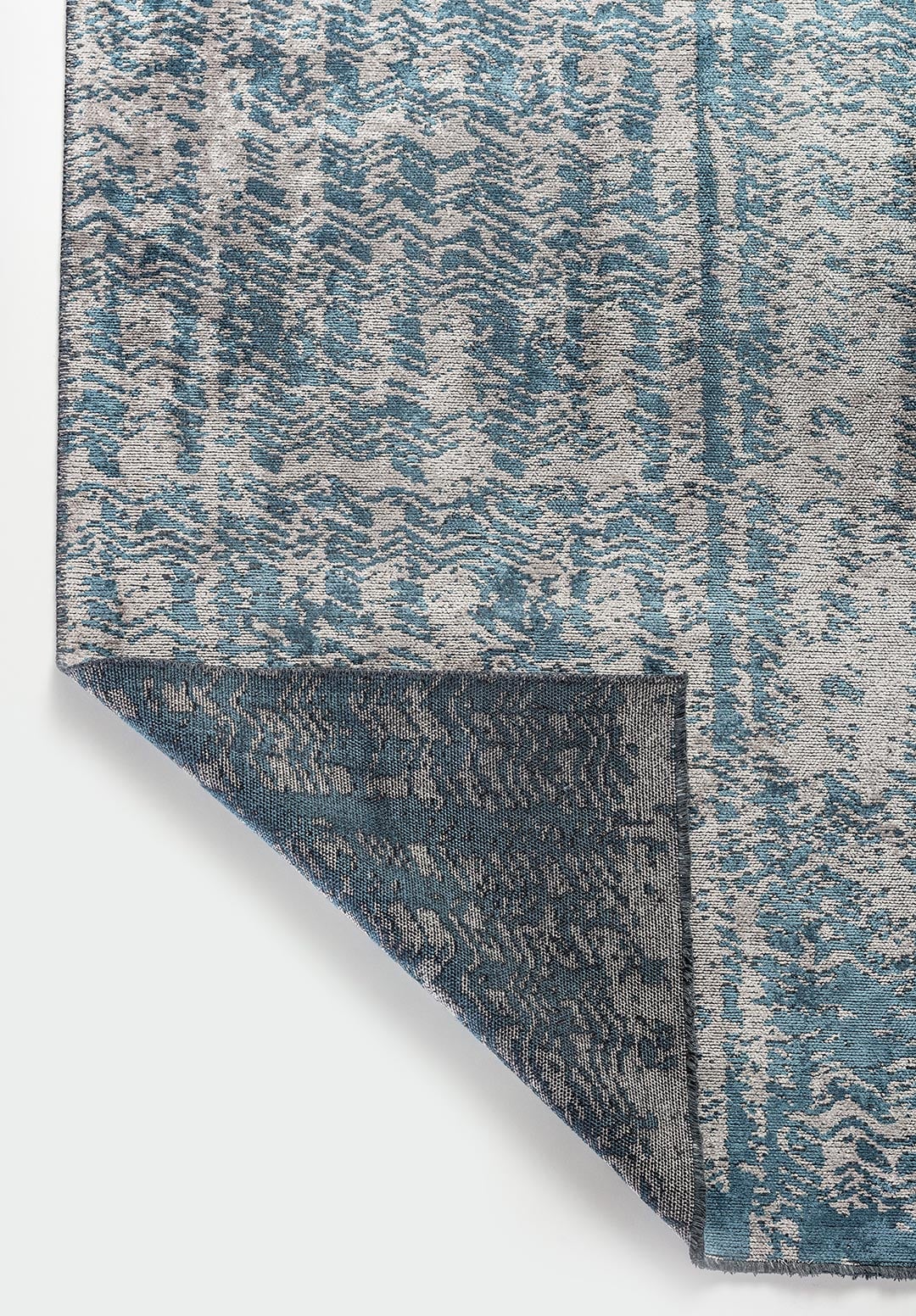 TERAMO LIGHT GREY - BLUE RUG - 3