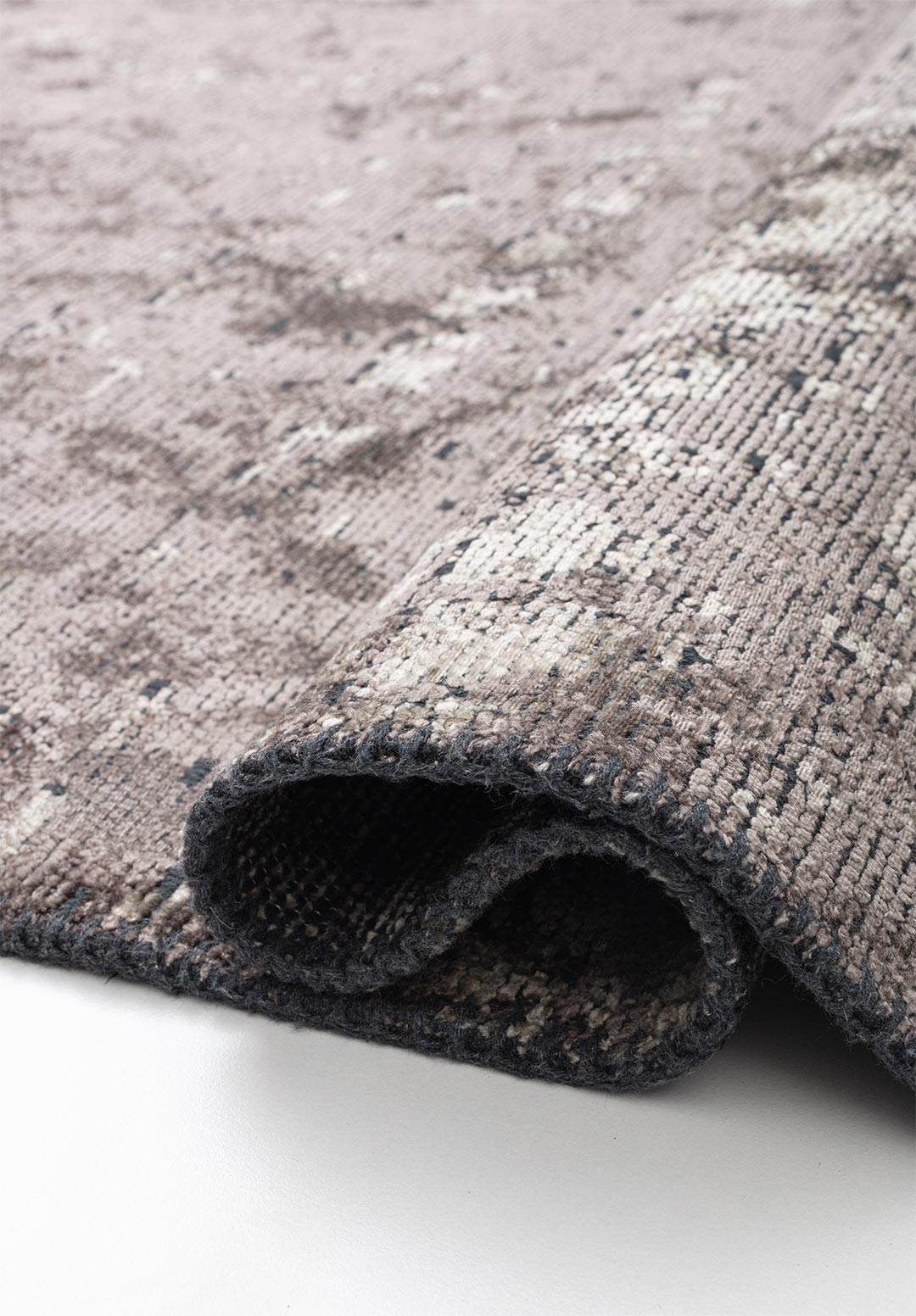 RAIN DARK GREY - CREAM RUG - 2